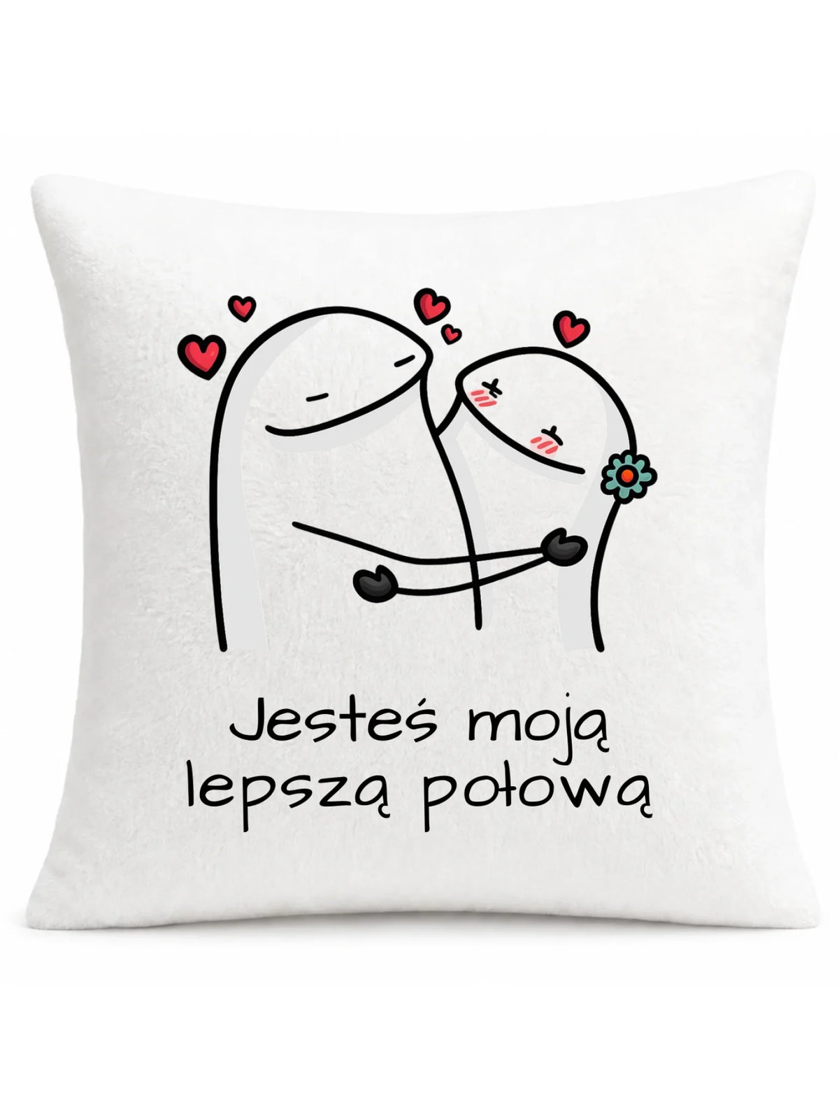 Poduszka dla par - Jesteś moją lepszą połową W87