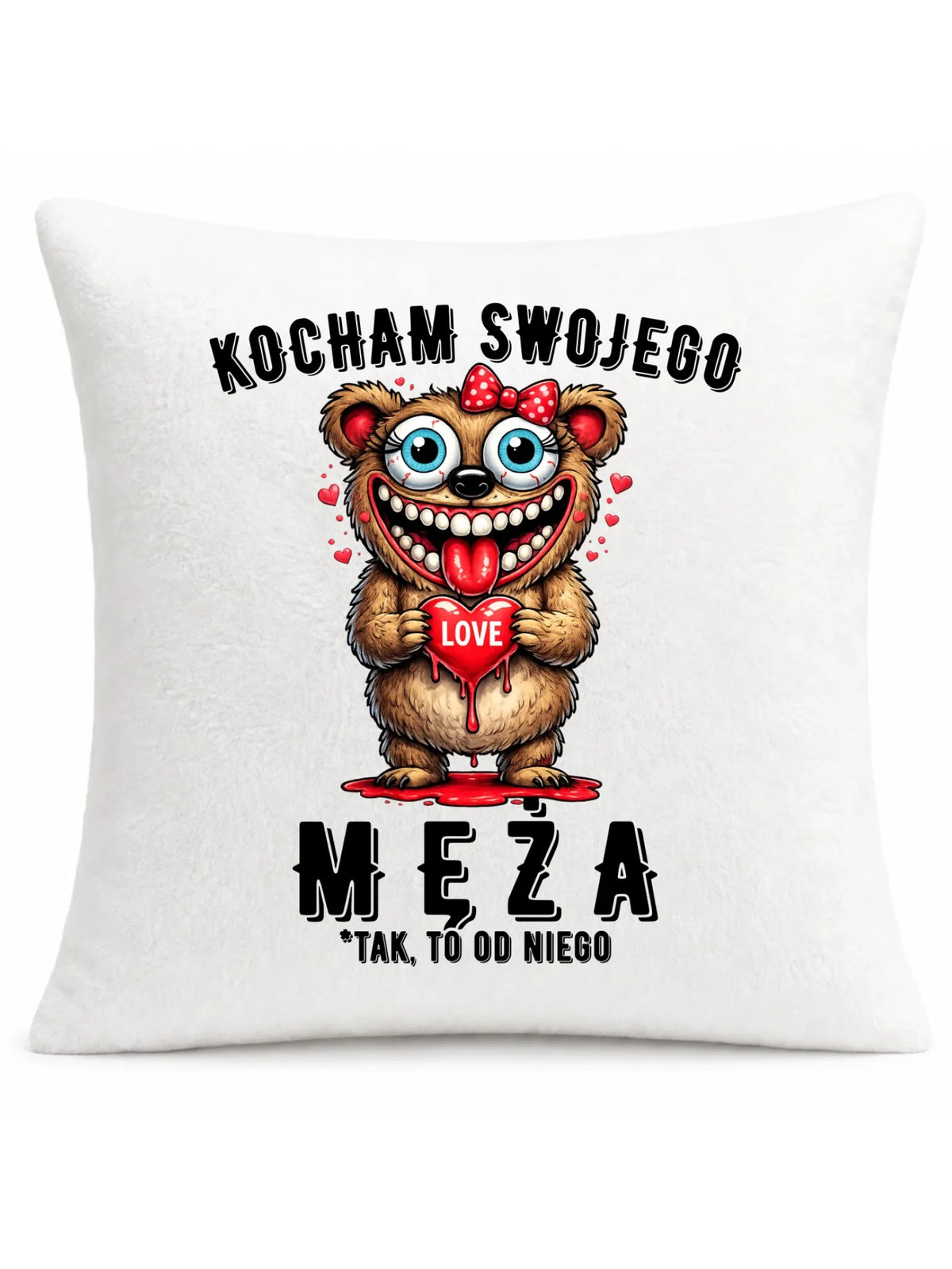 Poduszka dla żony - Kocham swojego męża W22