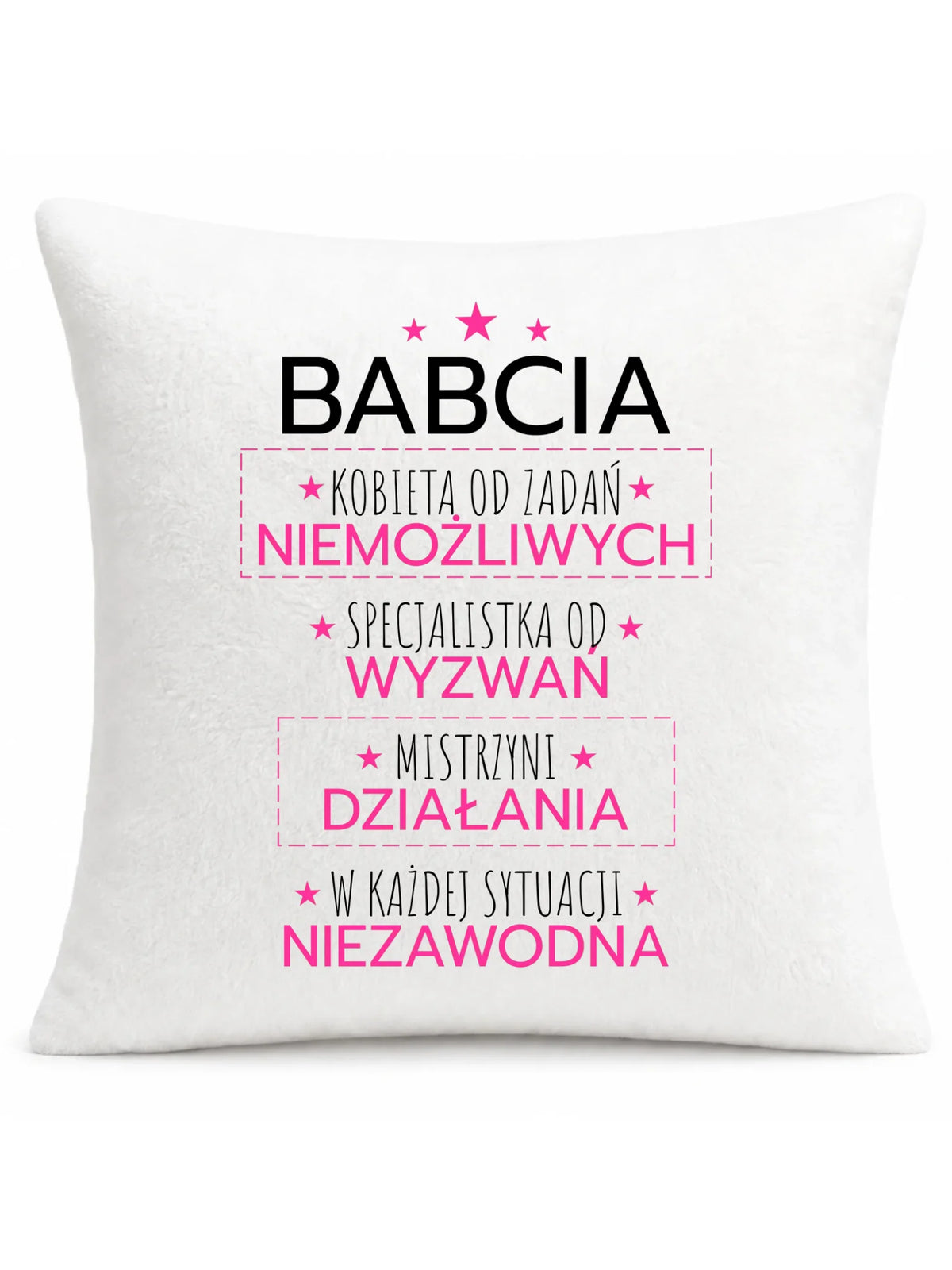 Poduszka dla babci - Babcia kobieta od zadań niemożliwych B30
