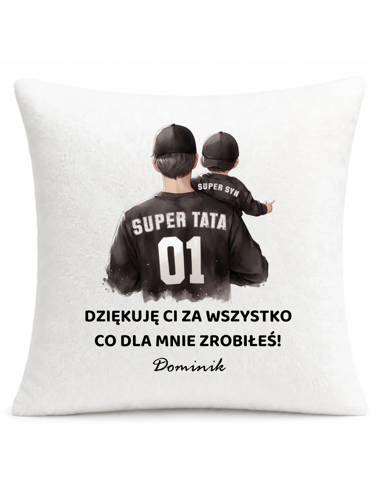 Poduszka dla taty od syna - Dziękuję Ci Tato - personalizowana DT14