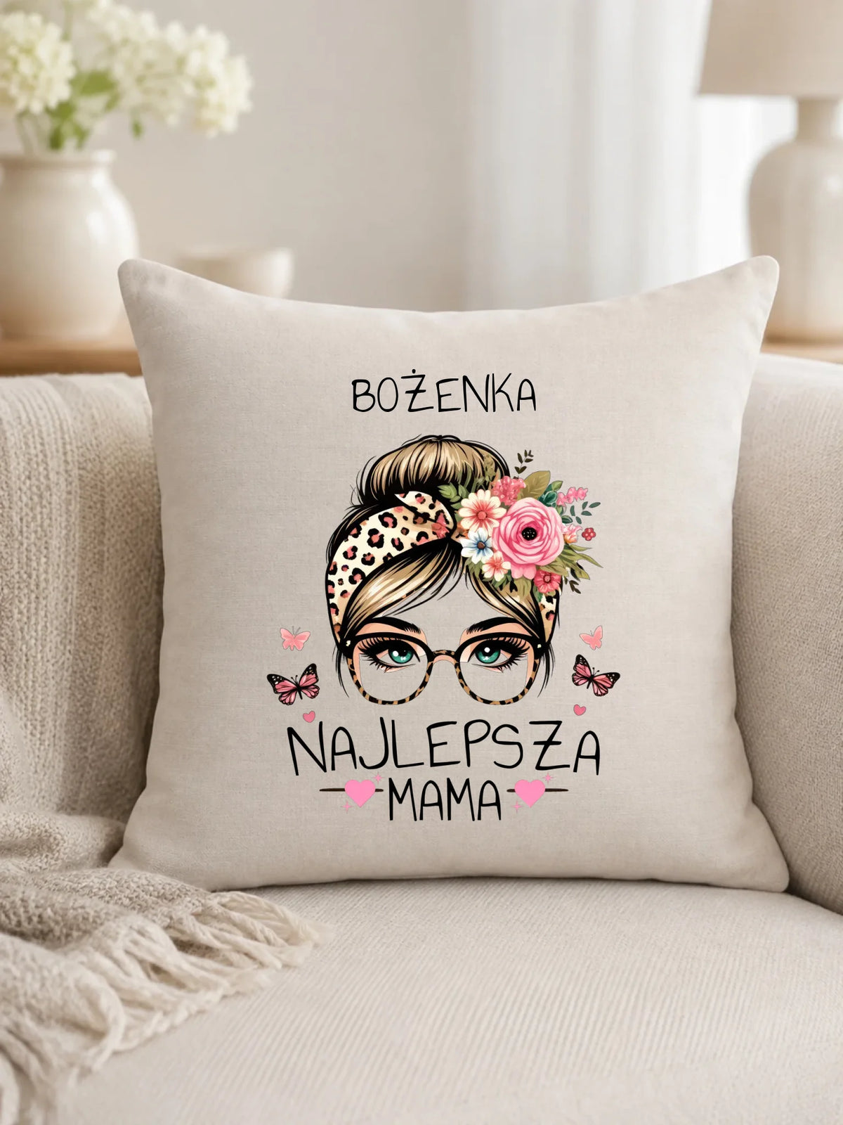 Poduszka dla mamy - Najlepsza mama - personalizowana DM37