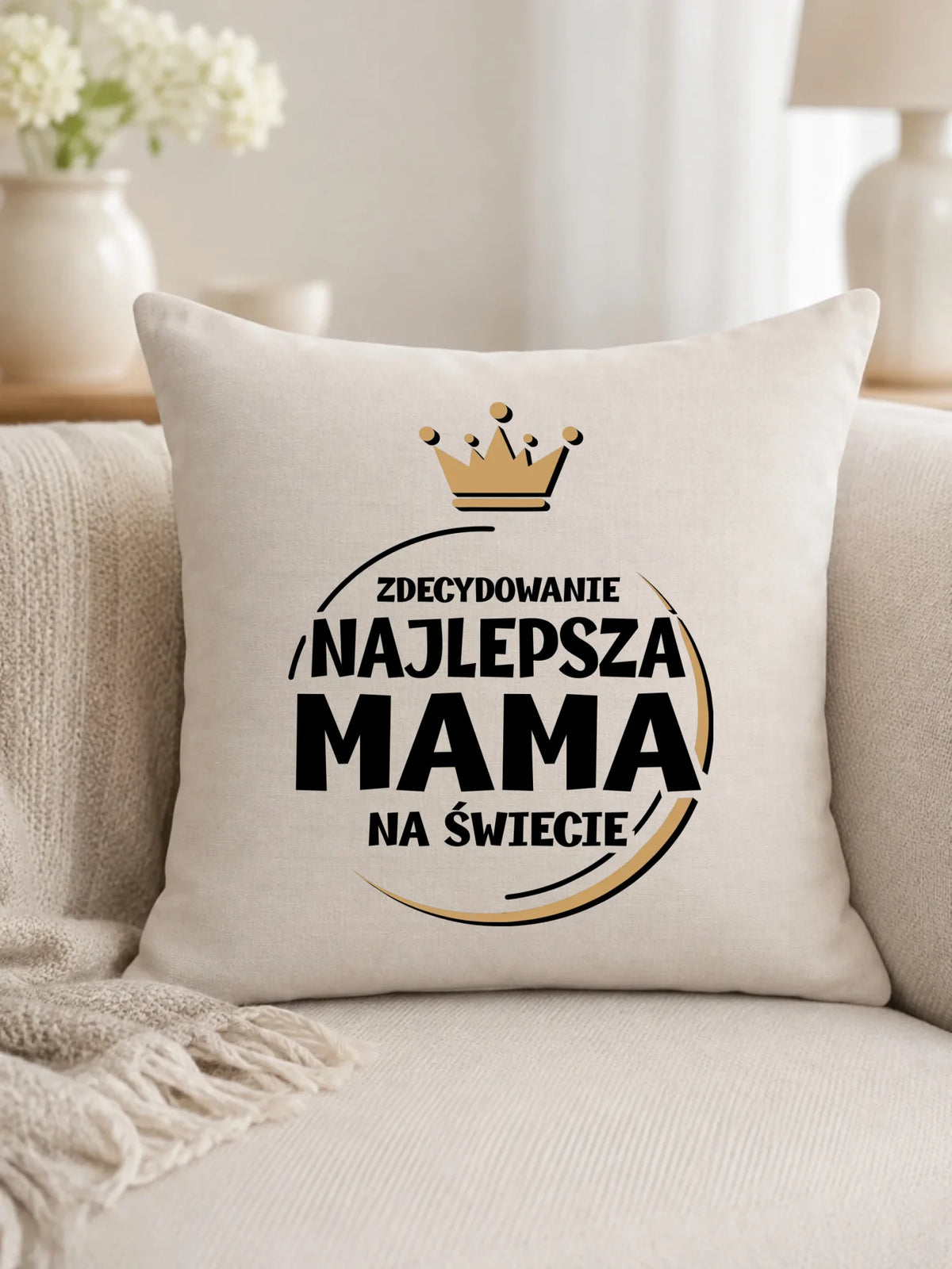 Poduszka dla mamy - Zdecydowanie najlepsza mama na świecie DM25