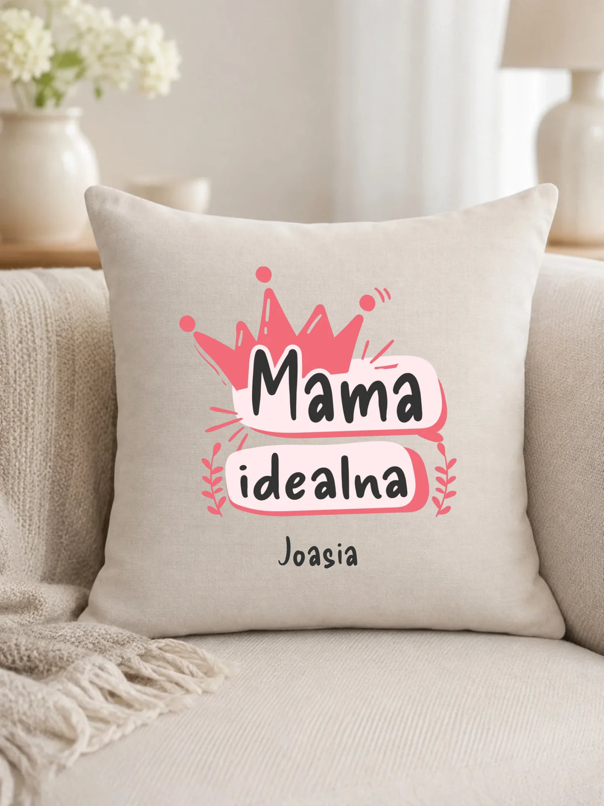 Poduszka dla mamy - Mama idealna - personalizowana DM23