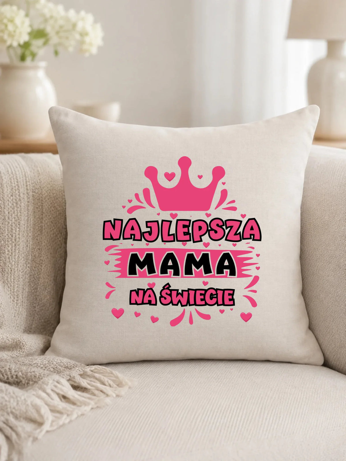 Poduszka dla mamy - Najlepsza mama na Świecie DM08