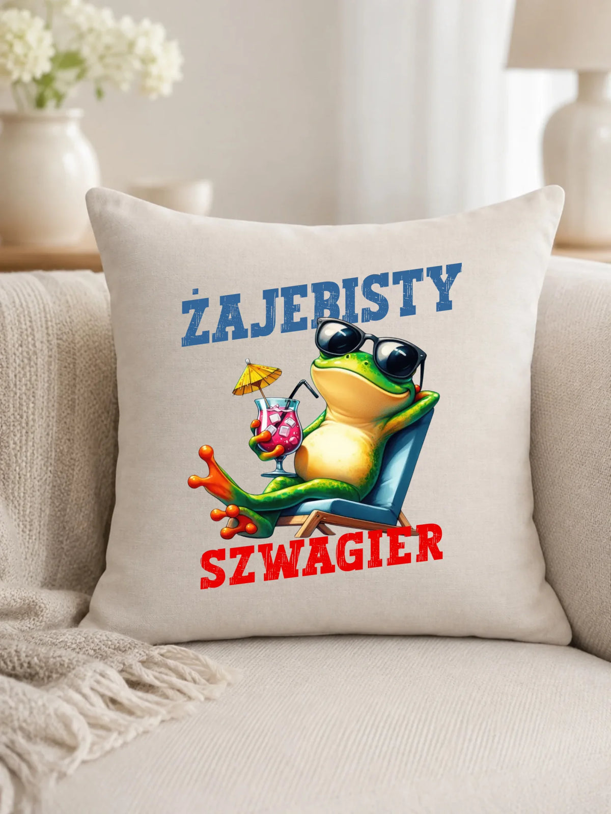 Poduszka dla szwagra - Żajebisty Szwagier DSZ01