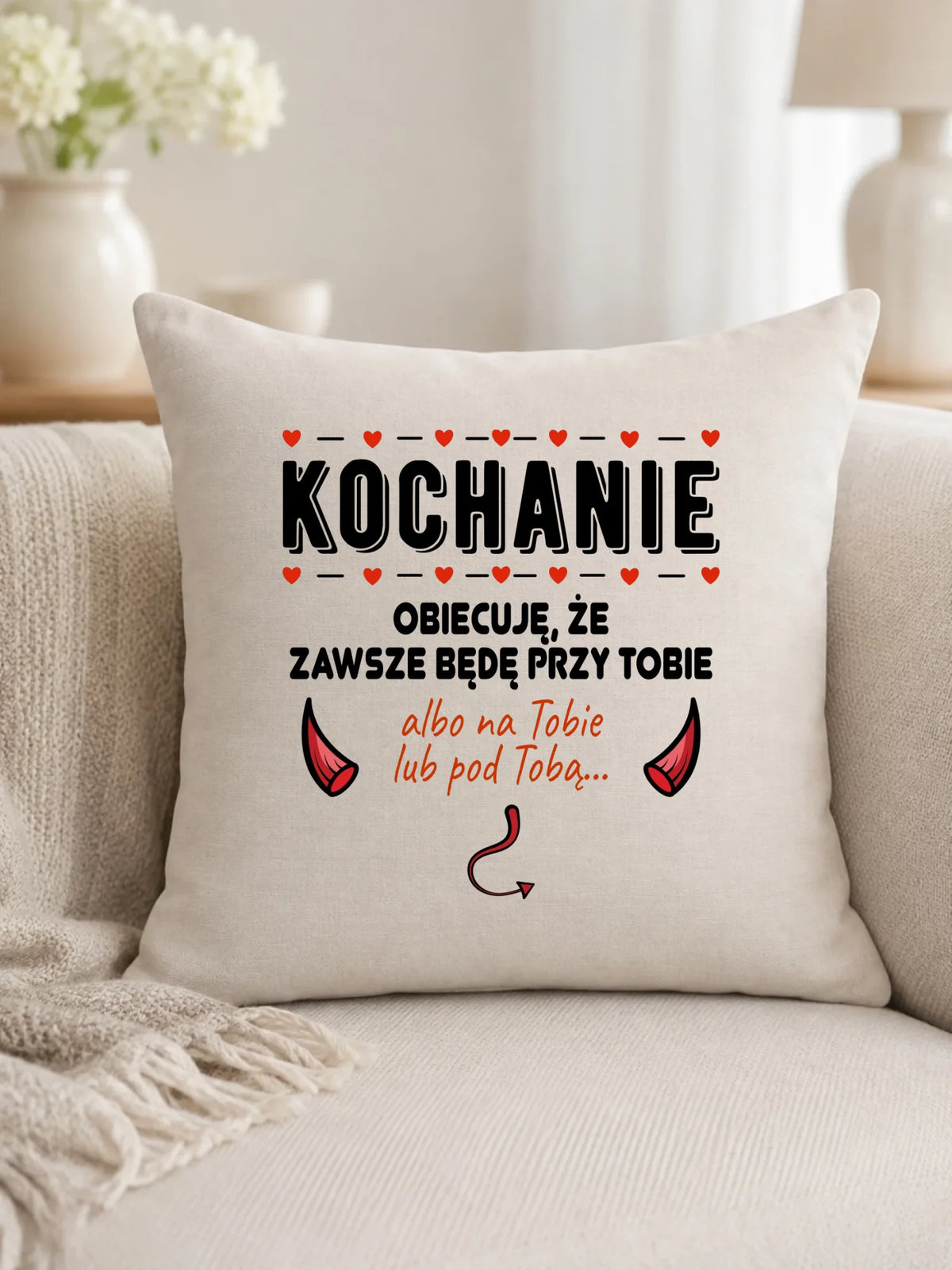 Poduszka dla par - Obiecuję, że zawsze będę przy Tobie W50