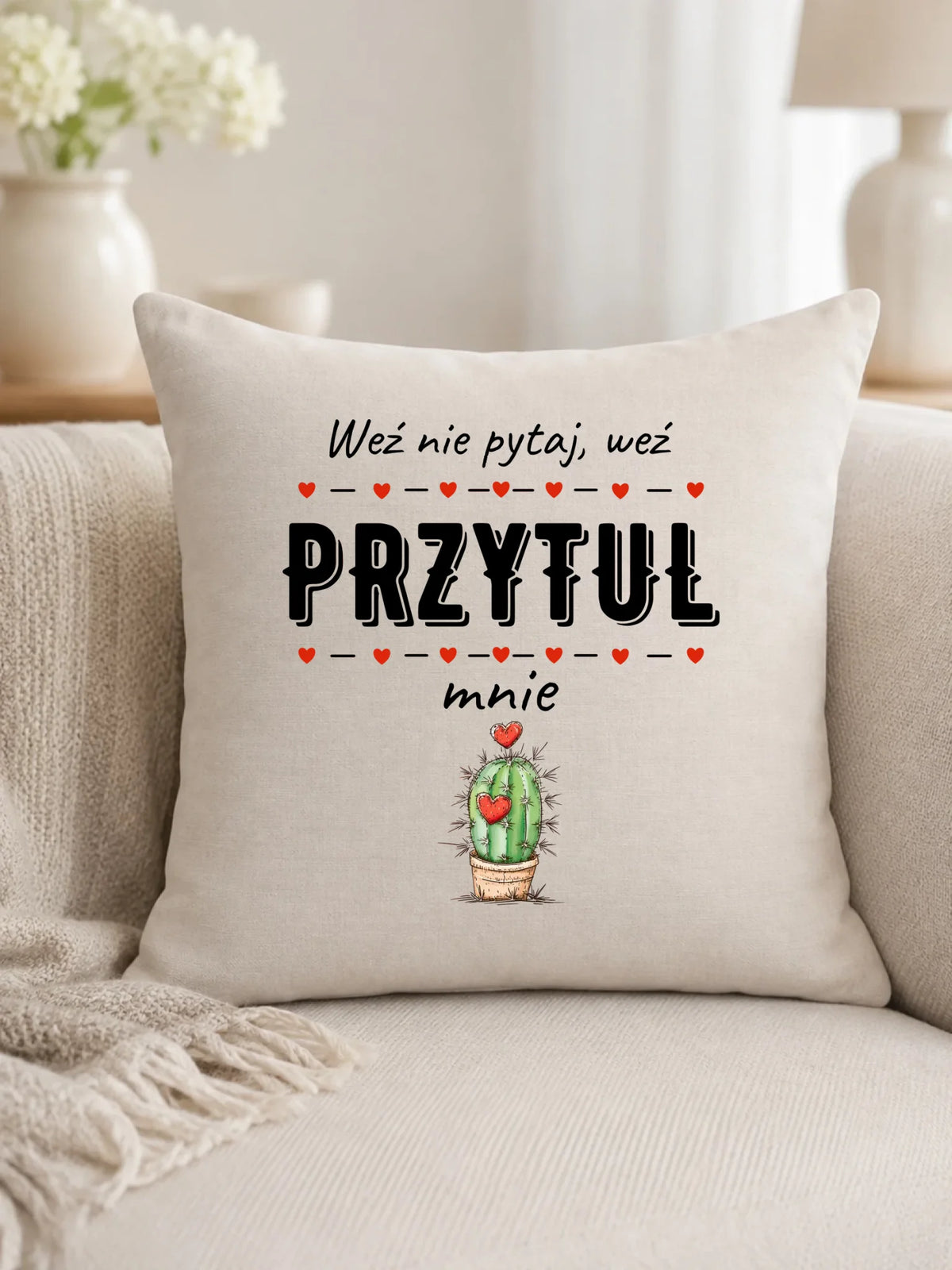 Poduszka dla par - Weź nie pytaj, weź przytul mnie W49