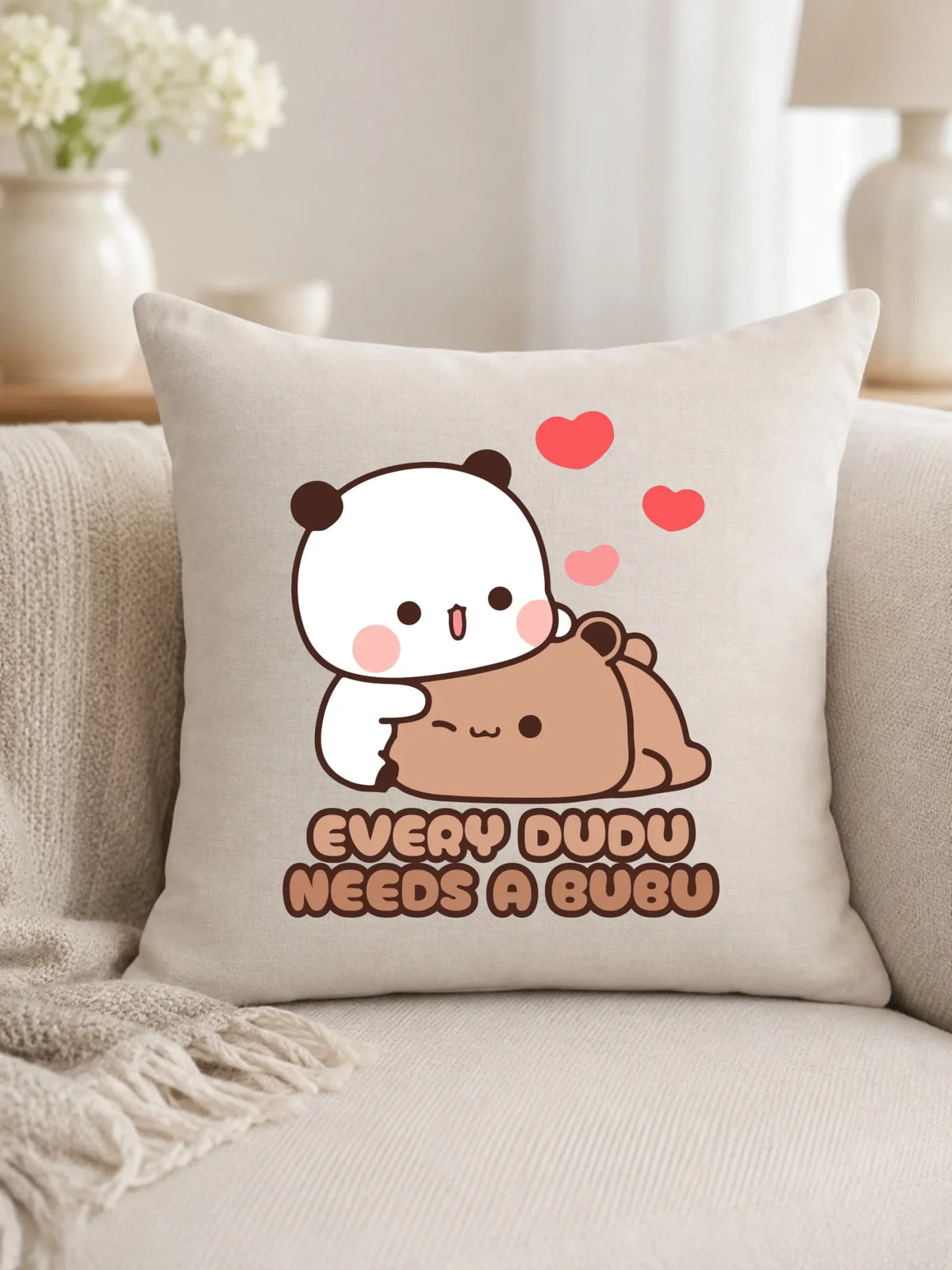 Poduszka dla par - Every Dudu needs a Bubu W32