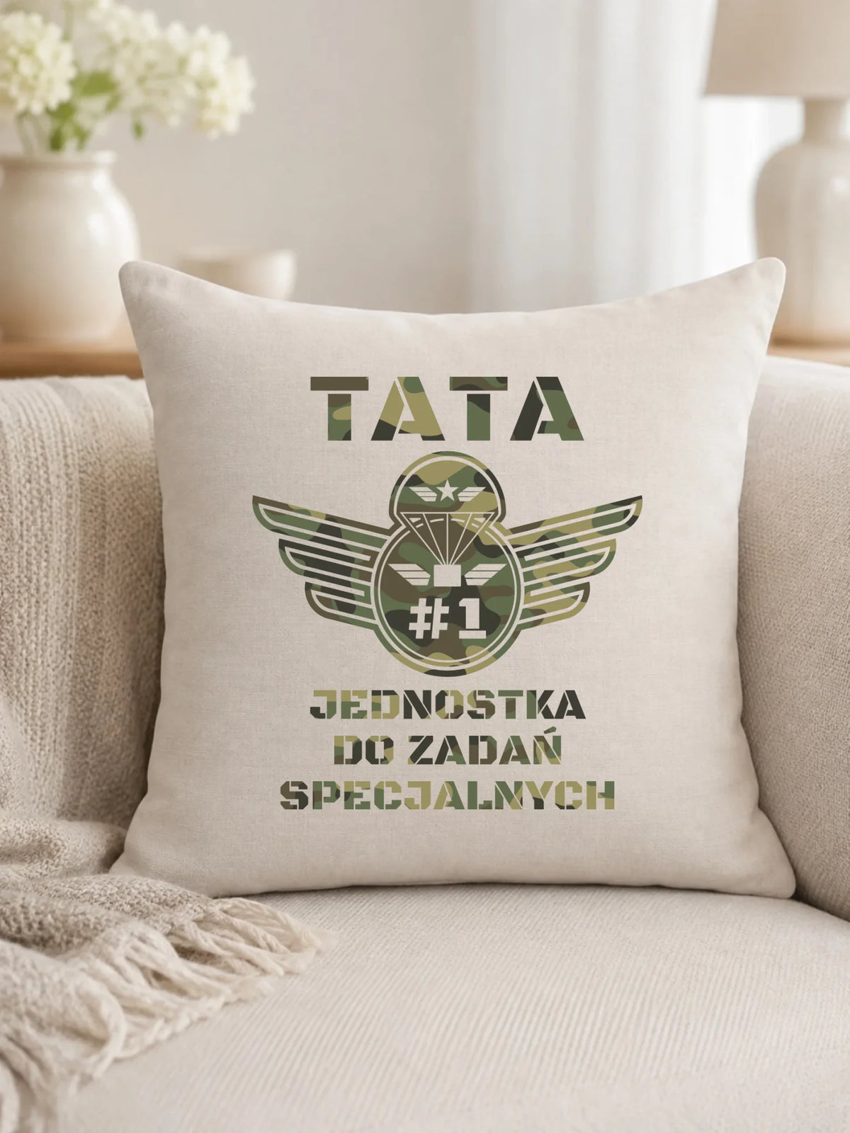 Poduszka dla taty - Tata jednostka do zadań specjalnych  DT42