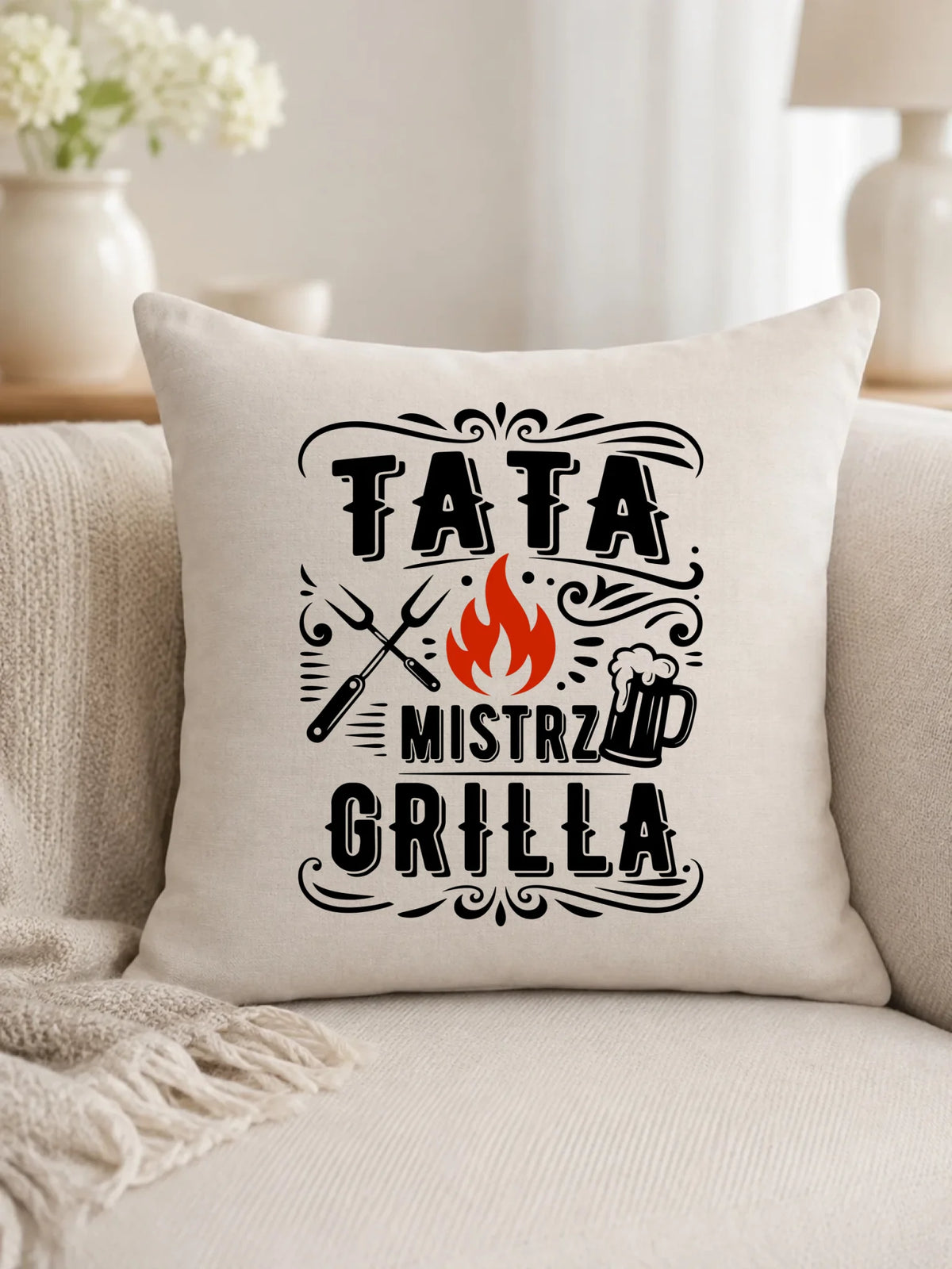 Poduszka dla taty - Tata mistrz grilla DT53