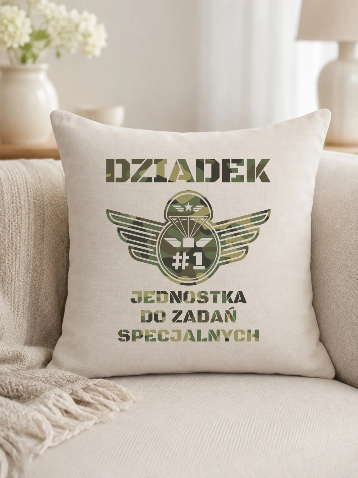 Poduszka dla dziadka - Dziadek jednostka do zadań specjalnych D31