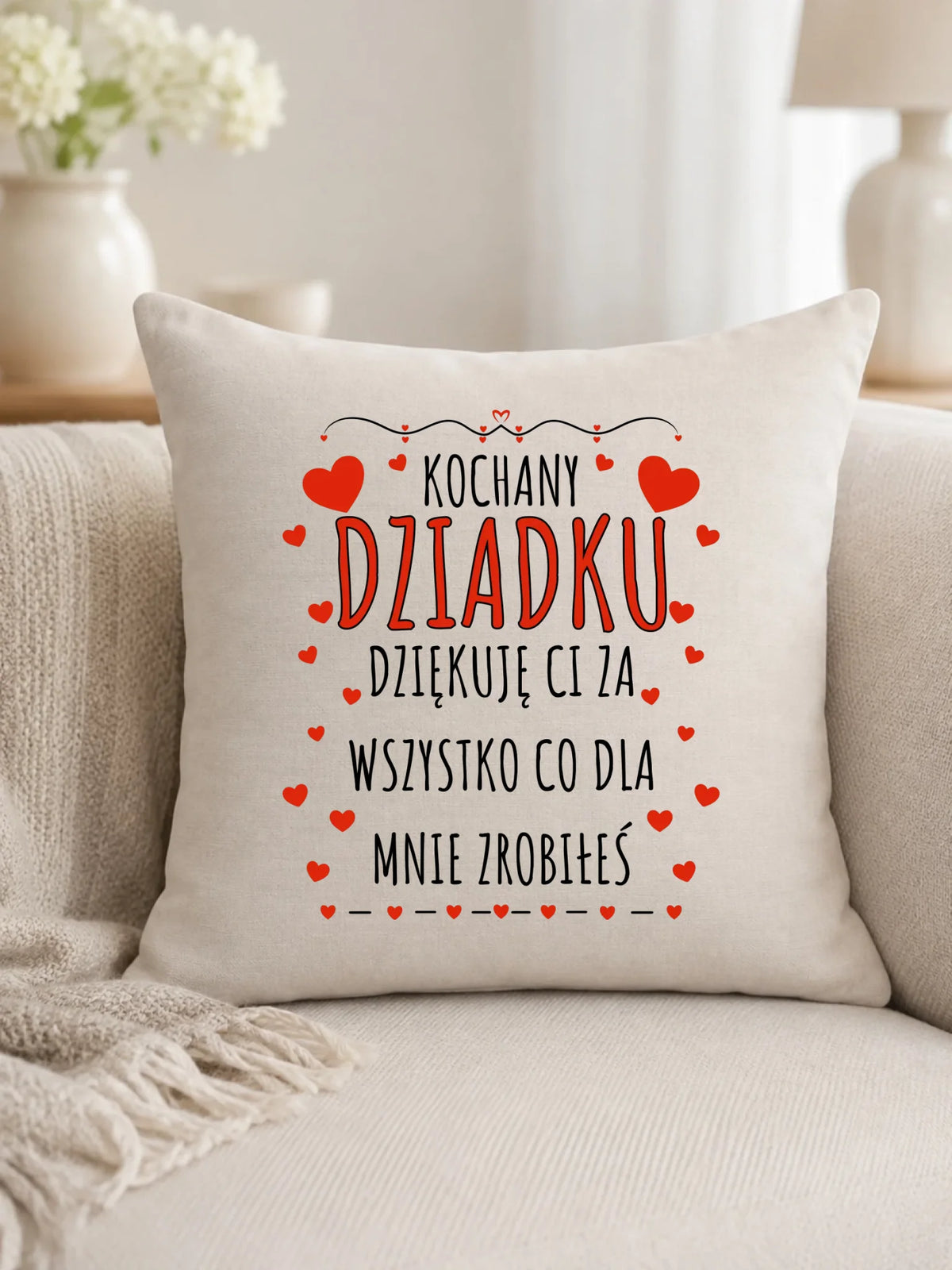 Poduszka dla dziadka - Kochany Dziadku dziękuję Ci D21