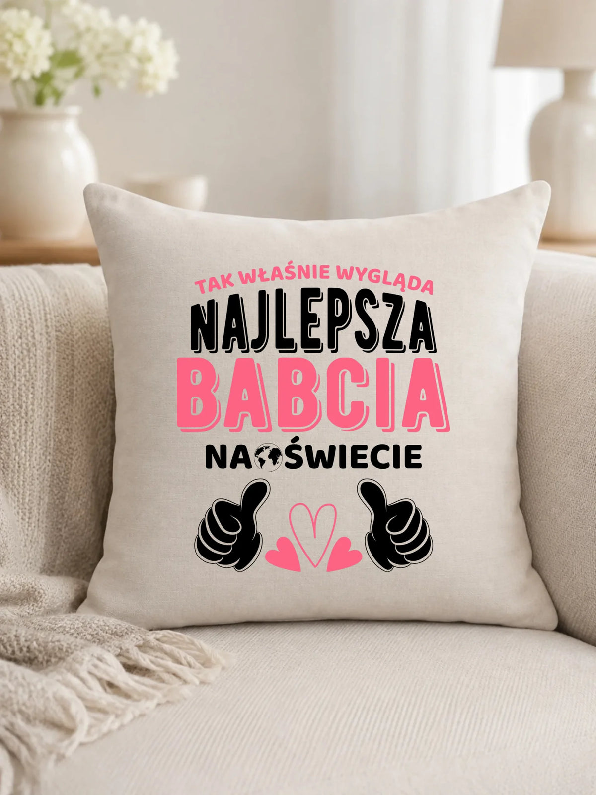 Poduszka dla babci - Tak wygląda najlepsza babcia na świecie B24