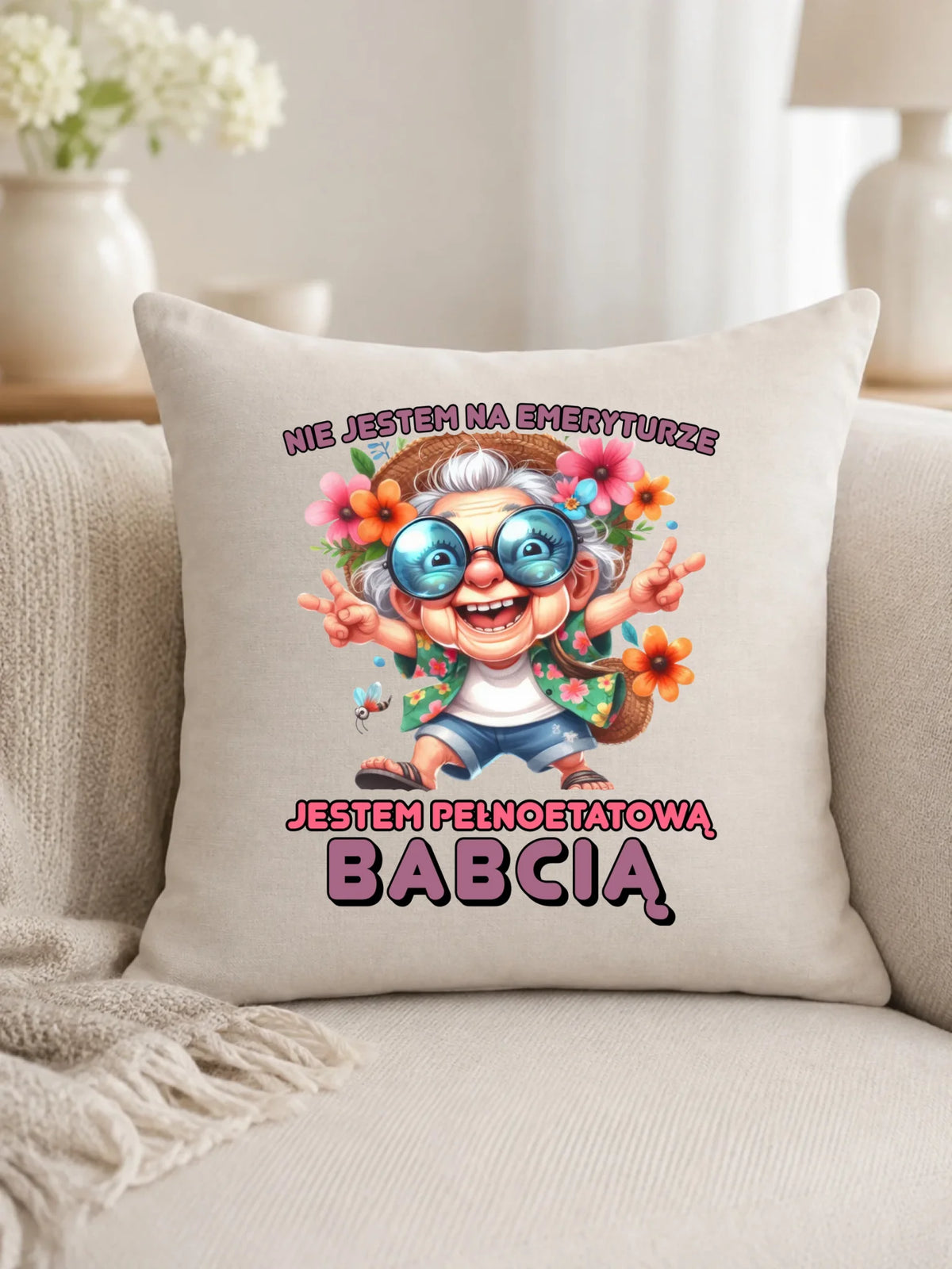 Poduszka dla babci - Pełnoetatowa babcia B20
