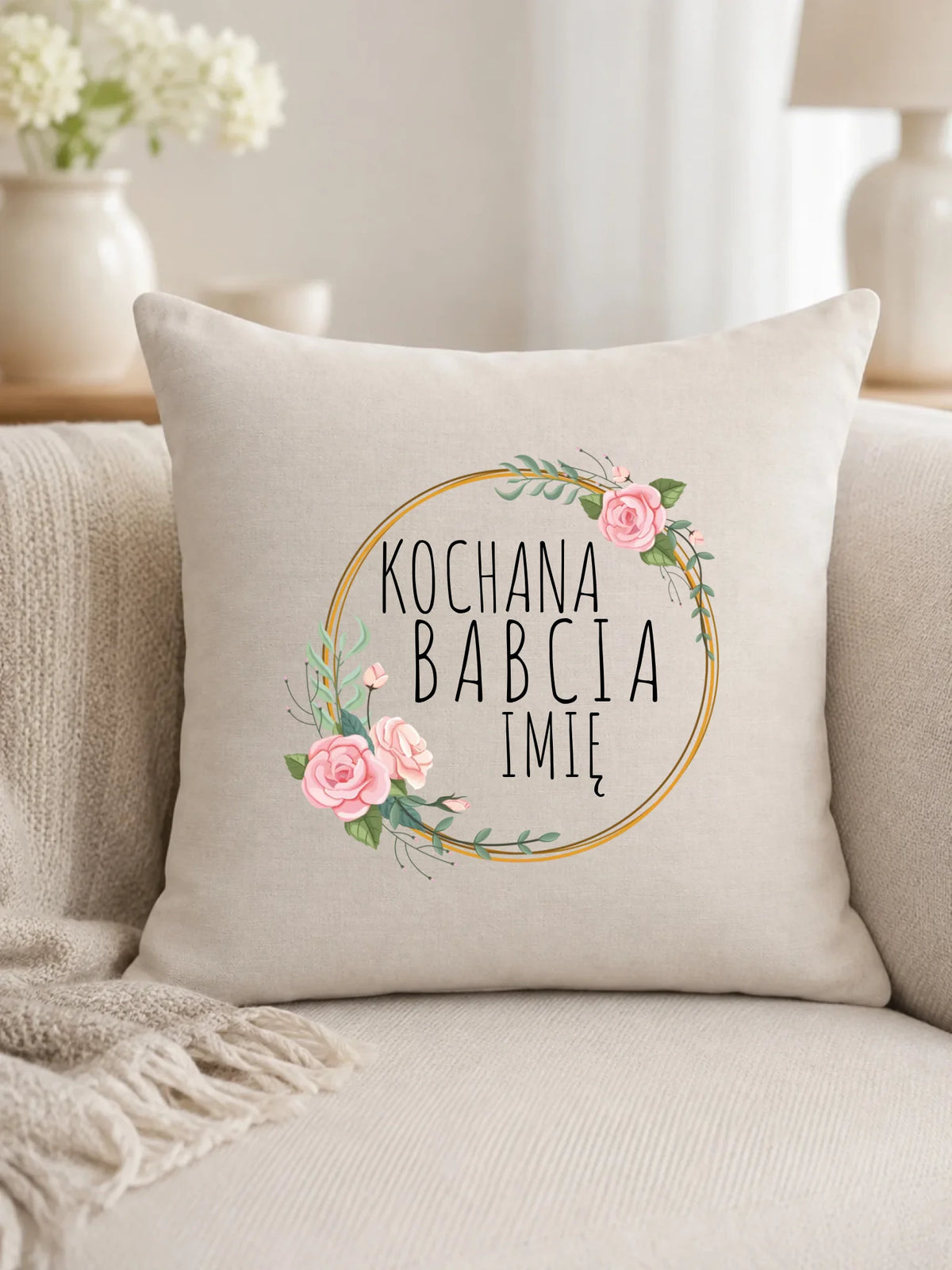 Poduszka dla babci - Kochana Babcia - personalizowana B10