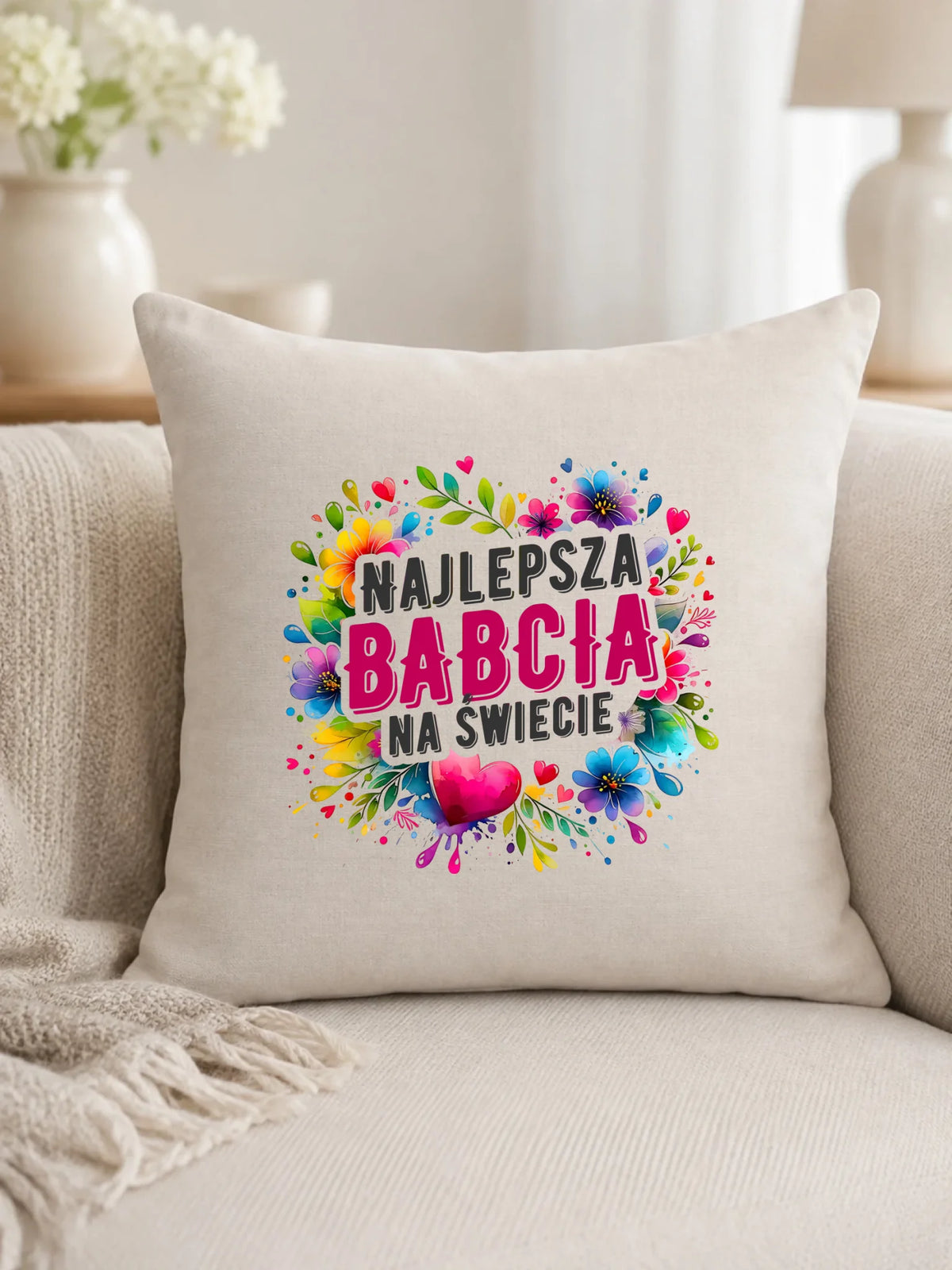 Poduszka dla babci - Najlepsza Babcia na świecie B07