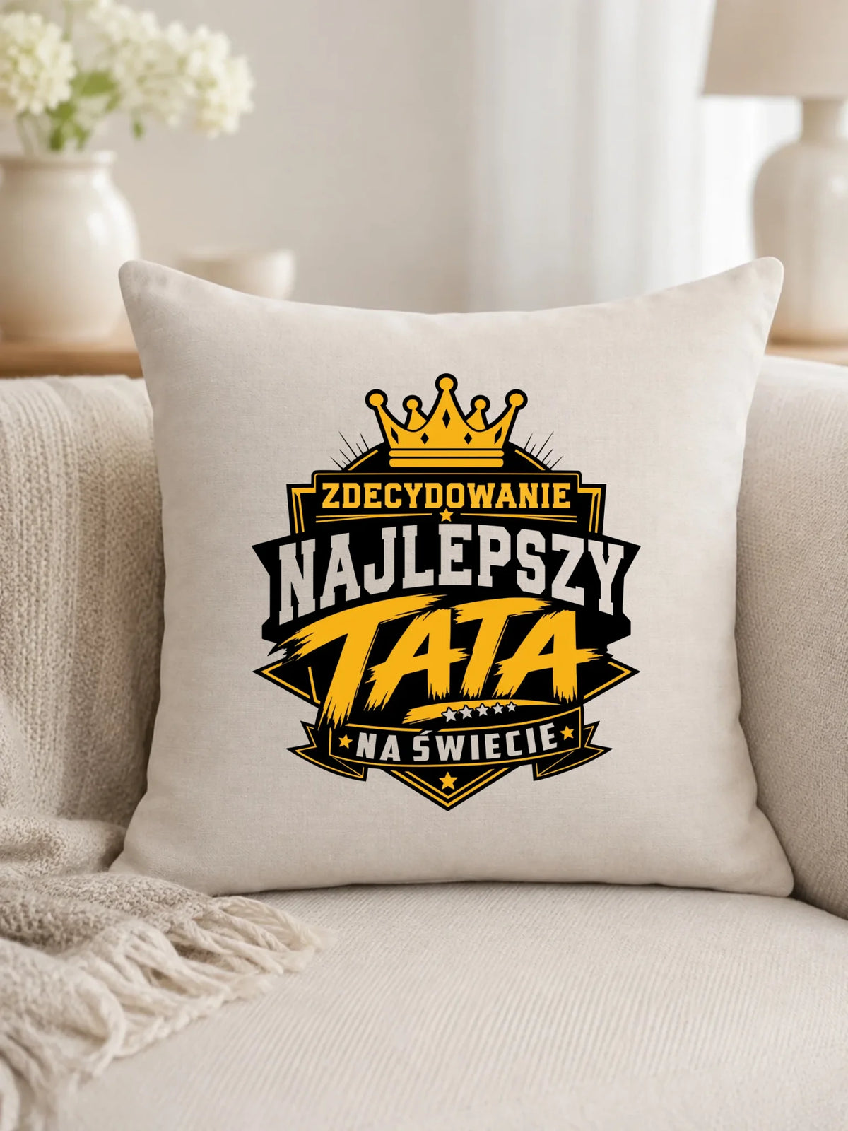 Poduszka dla taty - Zdecydowanie najlepszy tata na Świecie DT25