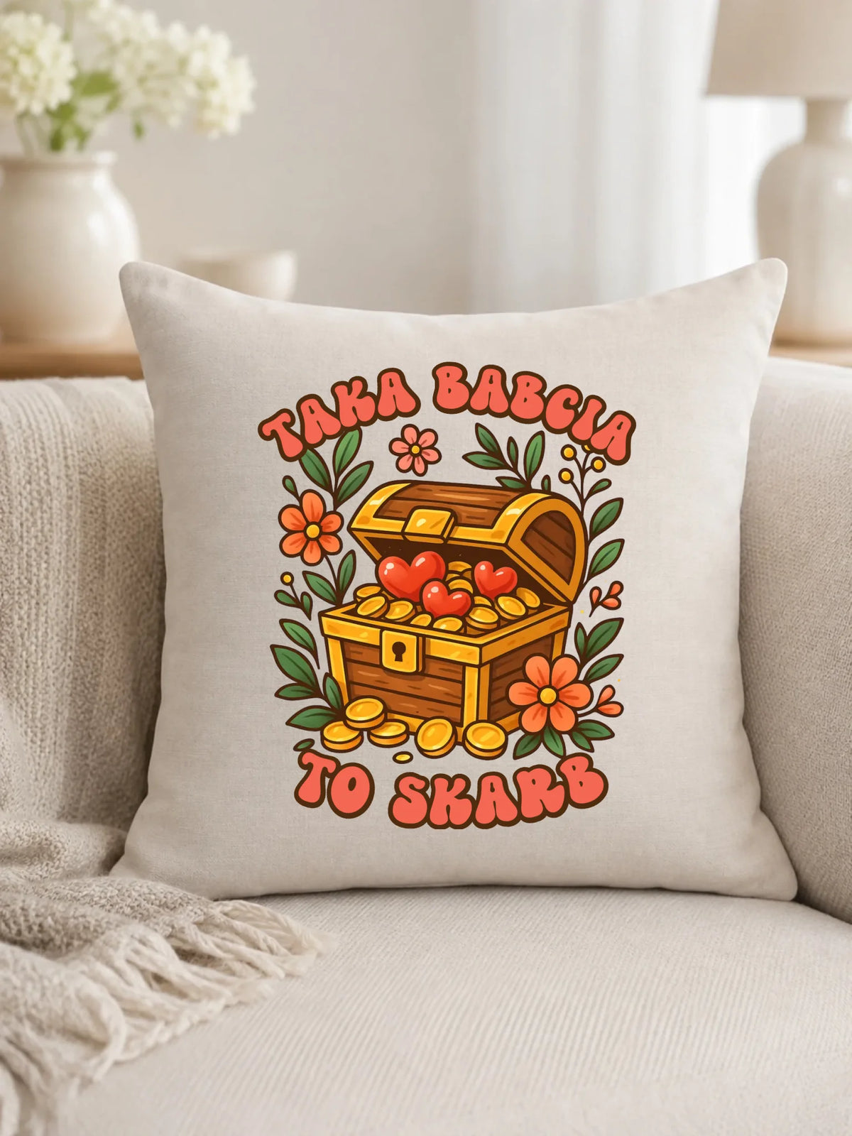 Poduszka dla babci - Taka Babcia to skarb B19