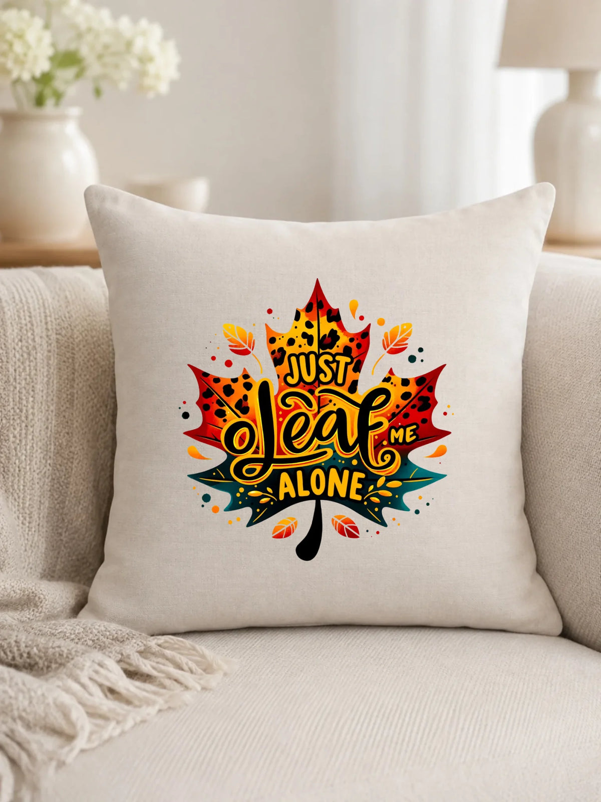 Poduszka jesienna - Just leaf me alone JS22