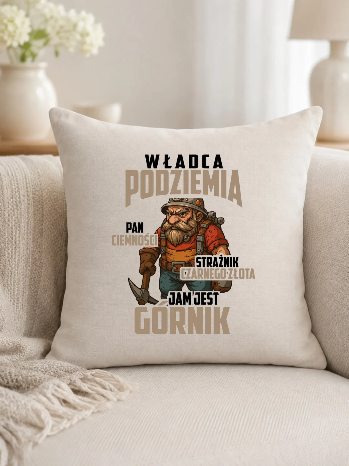 Poduszka - prezent dla górnika - Władca podziemia Górnik G20