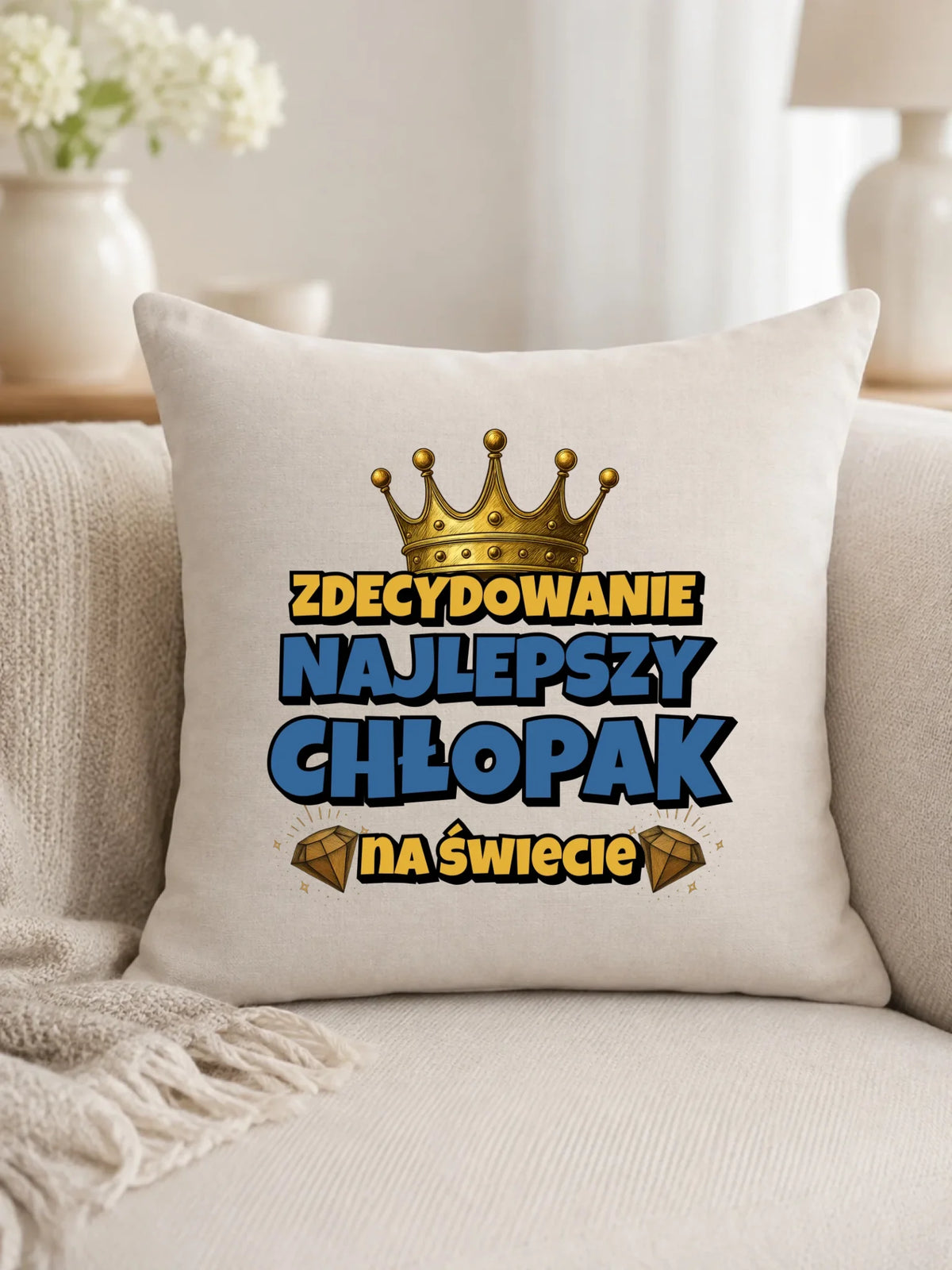 Poduszka - Prezent na Dzień Chłopaka - Najlepszy chłopak DCH21