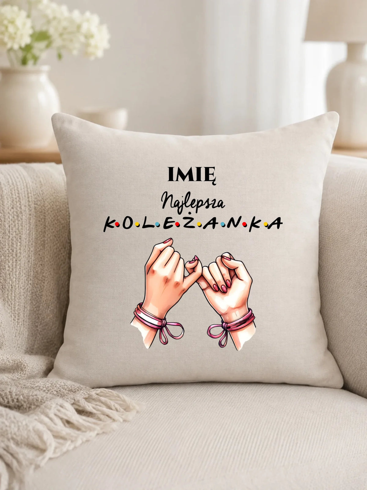 Poduszka - Najlepsza koleżanka - personalizowana DZ02