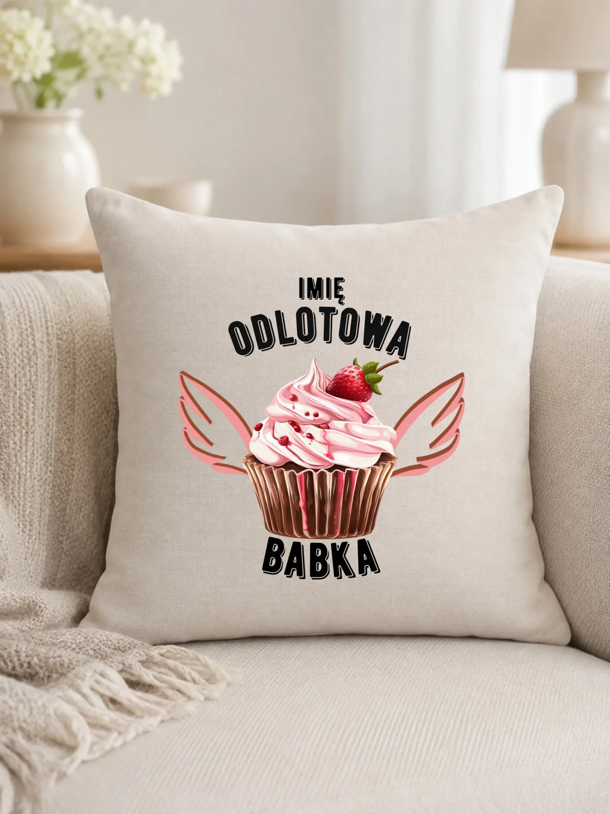 Poduszka - Odlotowa babka - personalizowana DZ06