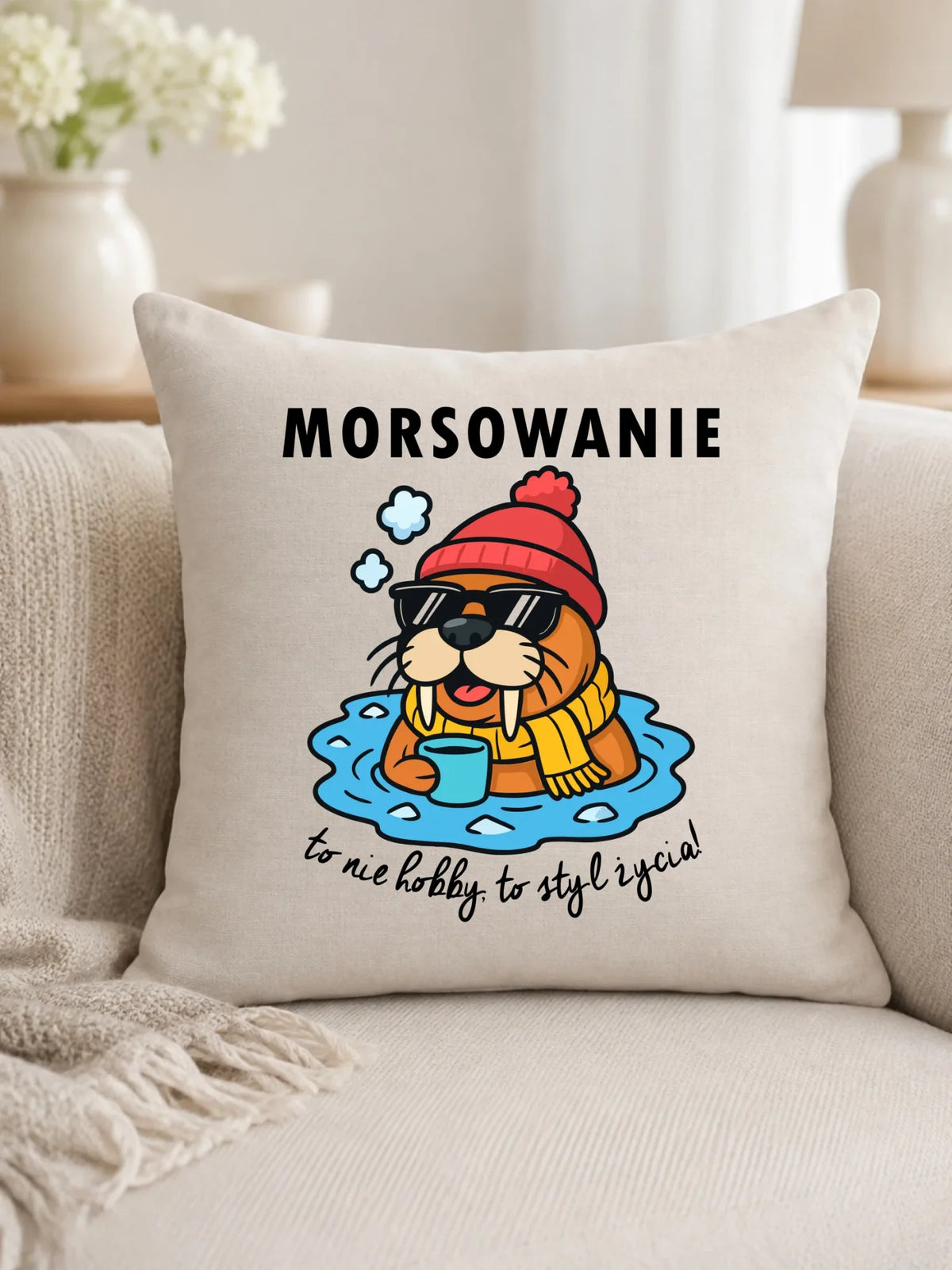 Poduszka - prezent dla morsa - Morsowanie to styl życia HM10