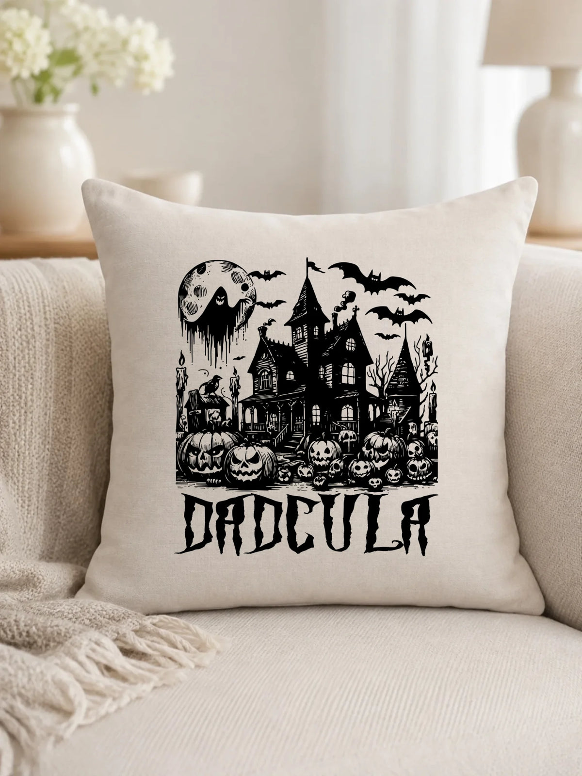 Poduszka halloweenowa dla taty -  Upiorny dom - Dadcula HL19