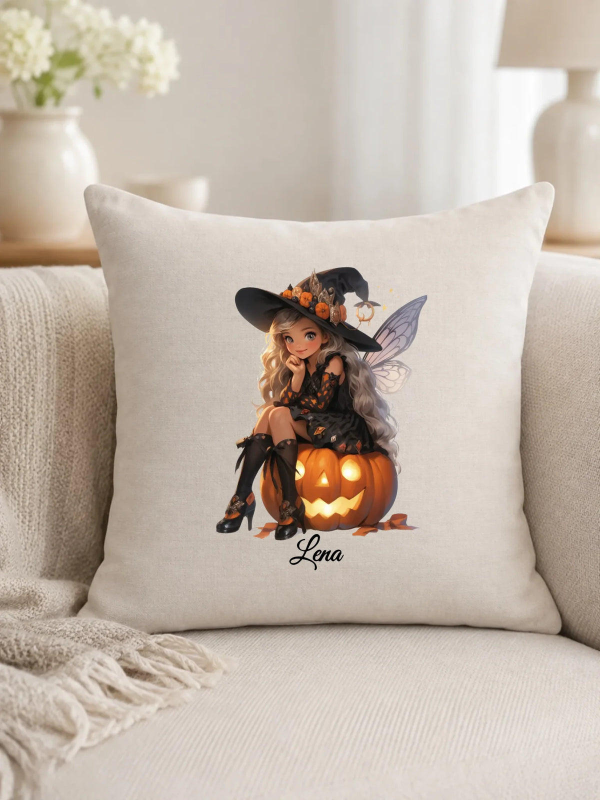Poduszka na Halloween - Wróżka - wybierz postać - personalizowana HL02