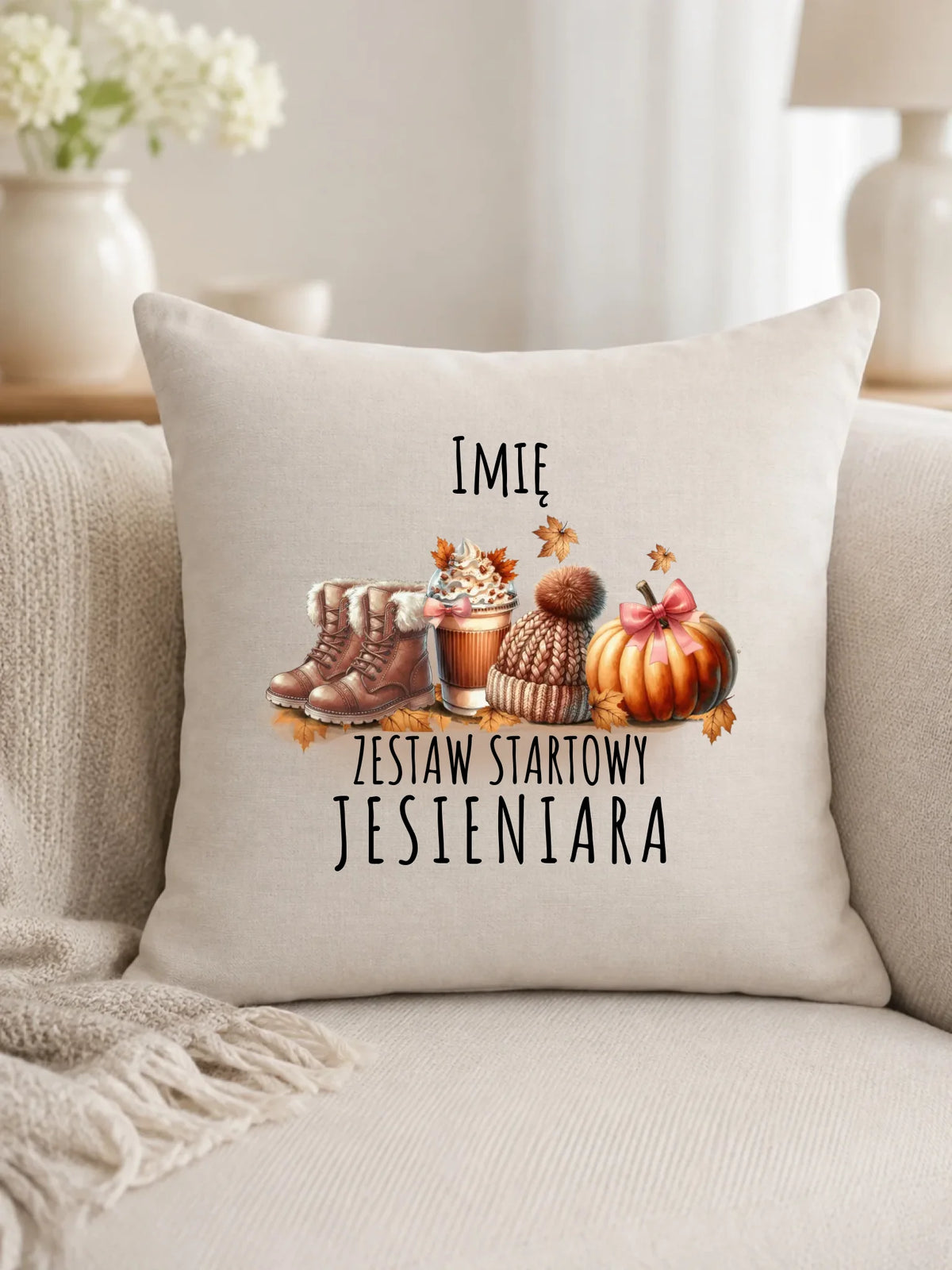 Poduszka jesieniara – Zestaw startowy - personalizowana JS05