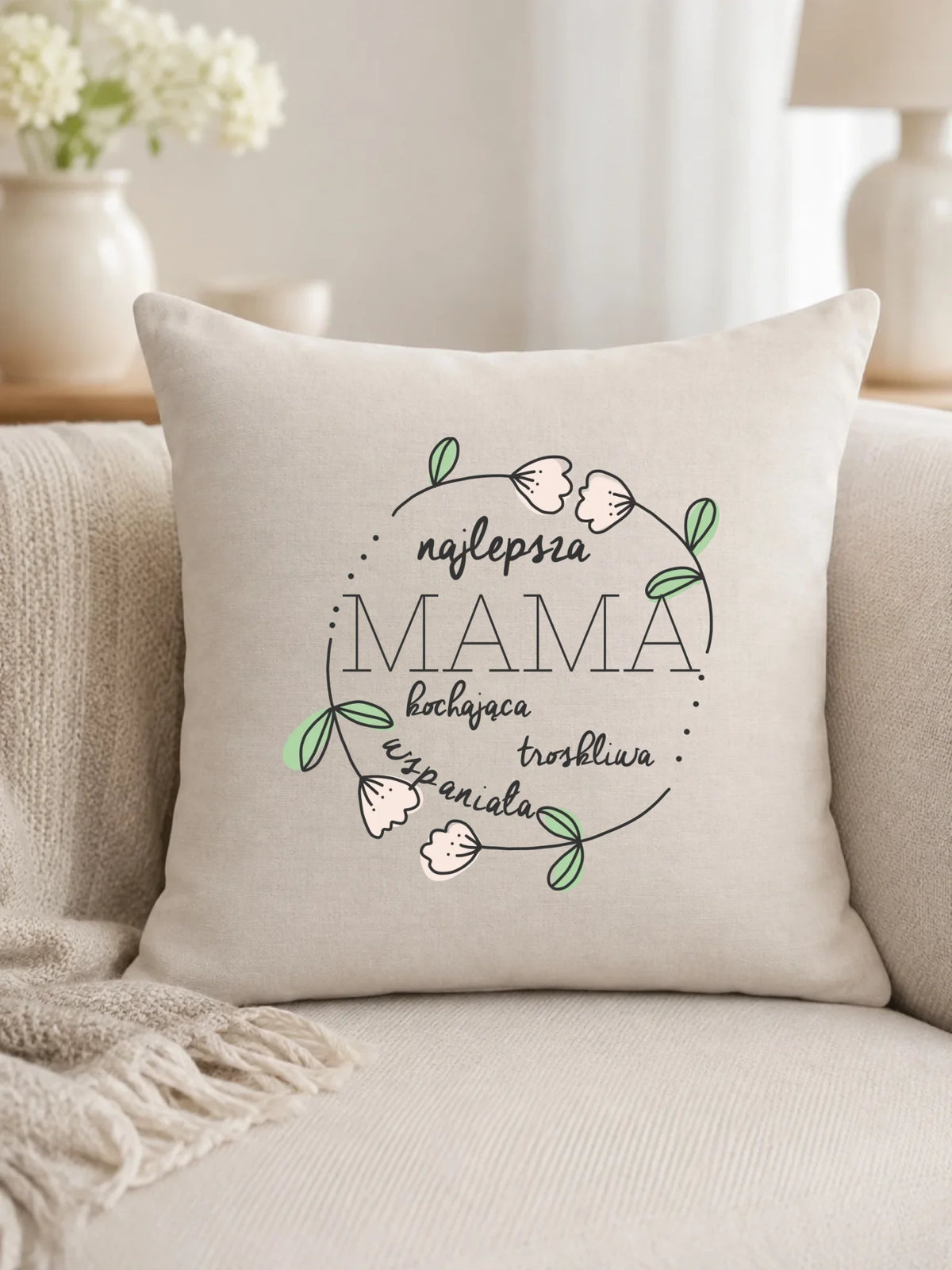 Poduszka dla mamy - Mama kochająca i troskliwa DM51