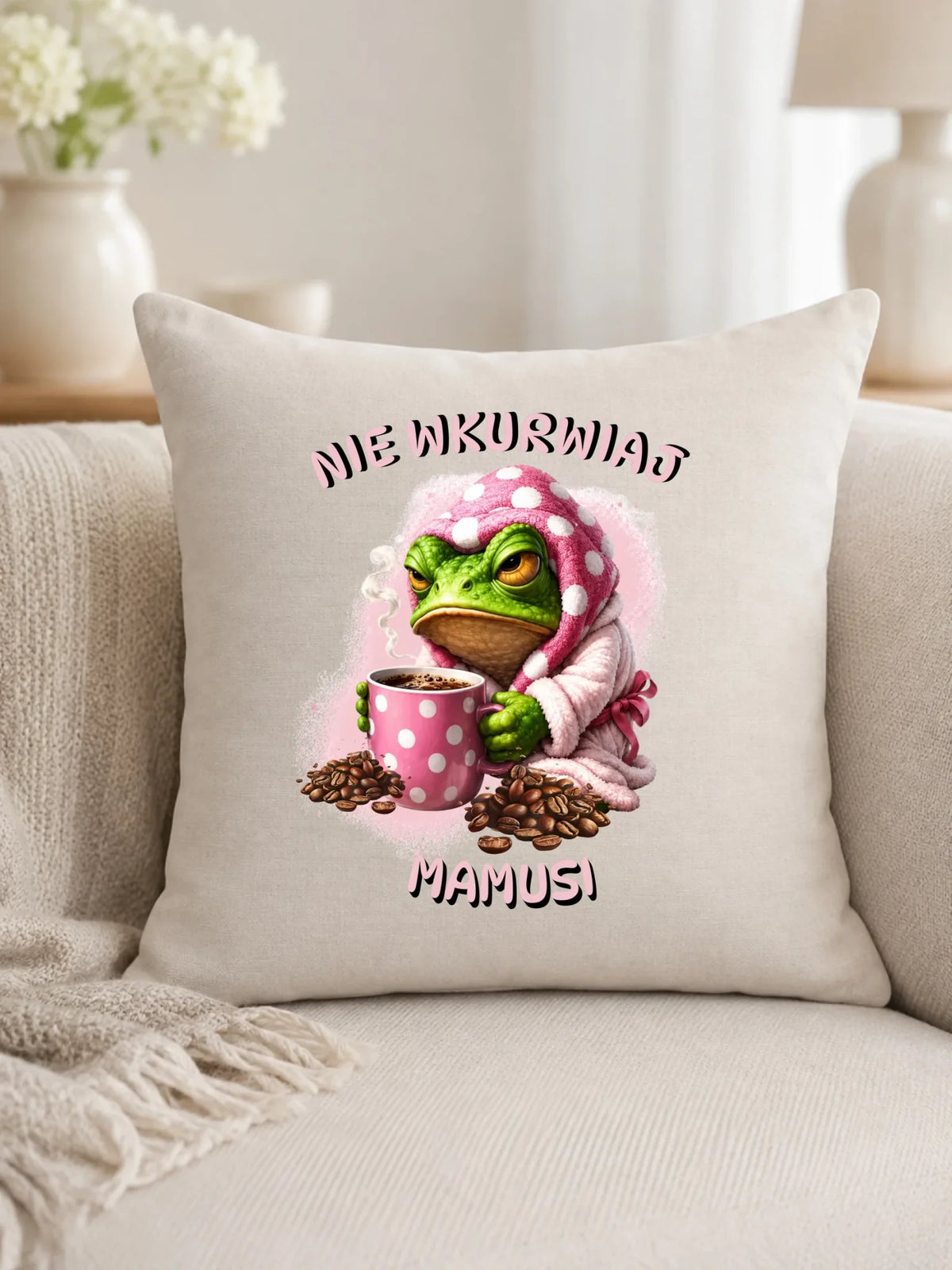 Poduszka dla mamy - Nie wku*wiaj mamusi - bez cenzury DM49