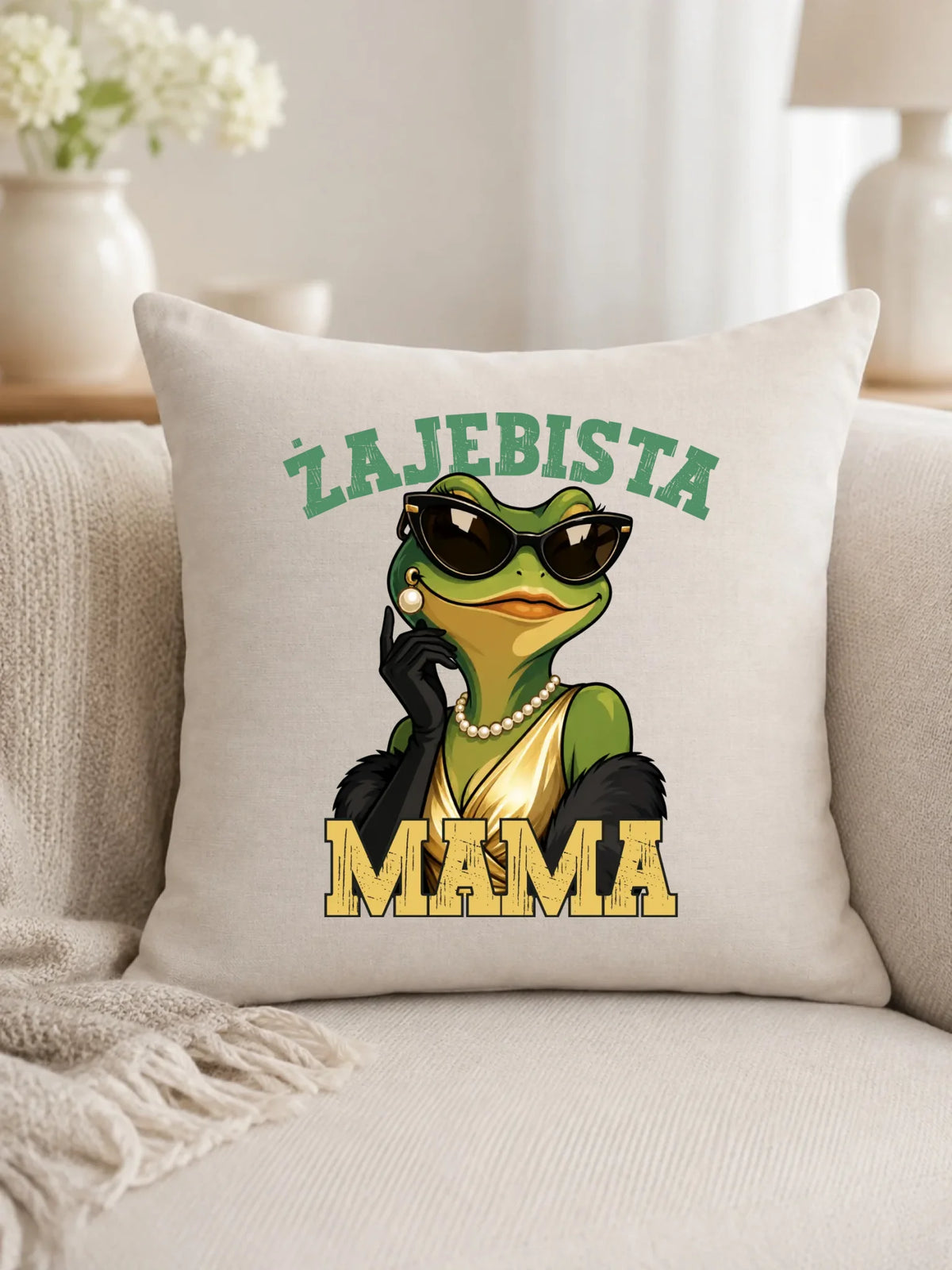 Poduszka dla mamy - Żajebista Mama Glamour DM48