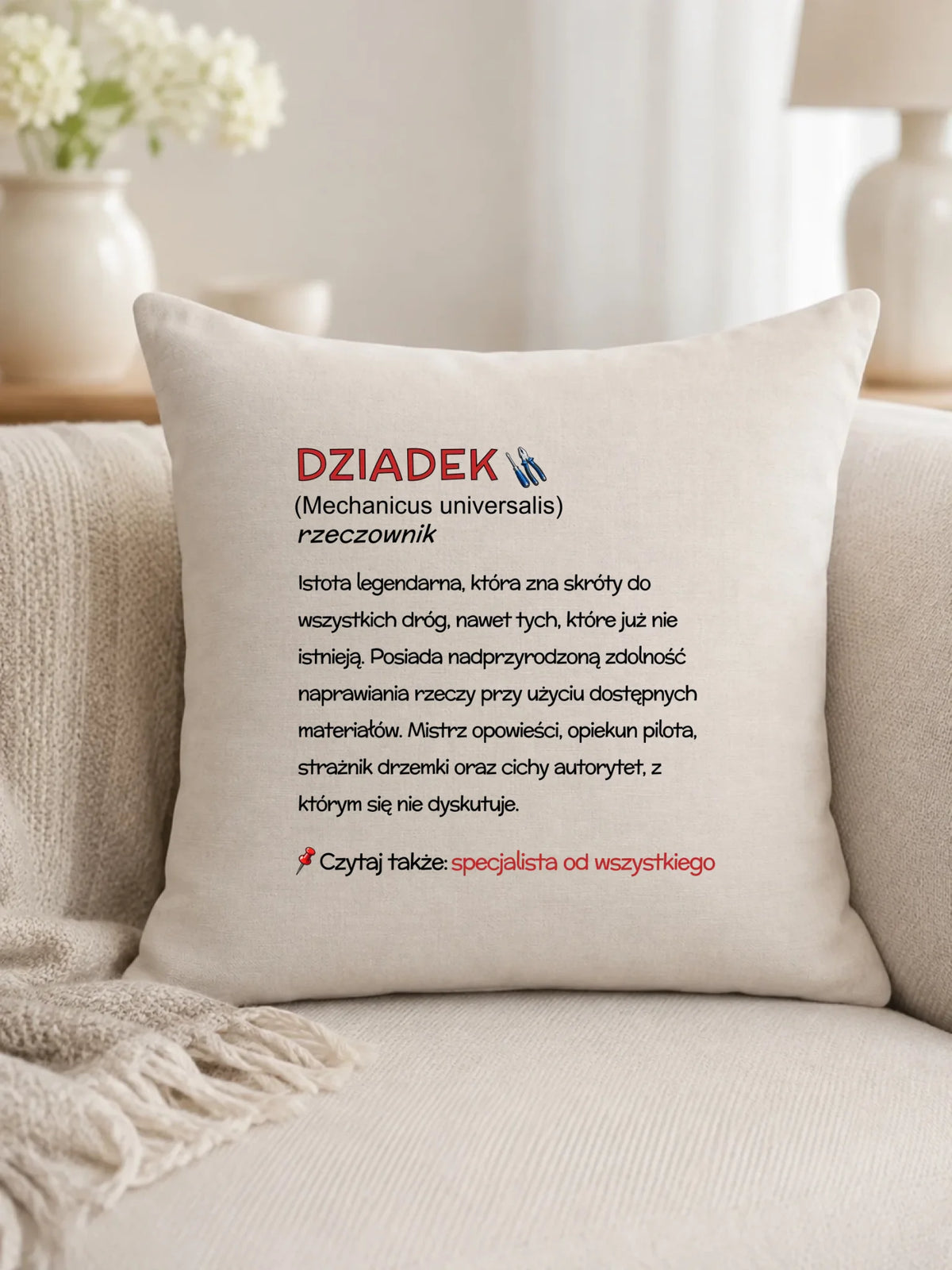 Poduszka dla dziadka - Dziadek śmieszna definicja D43