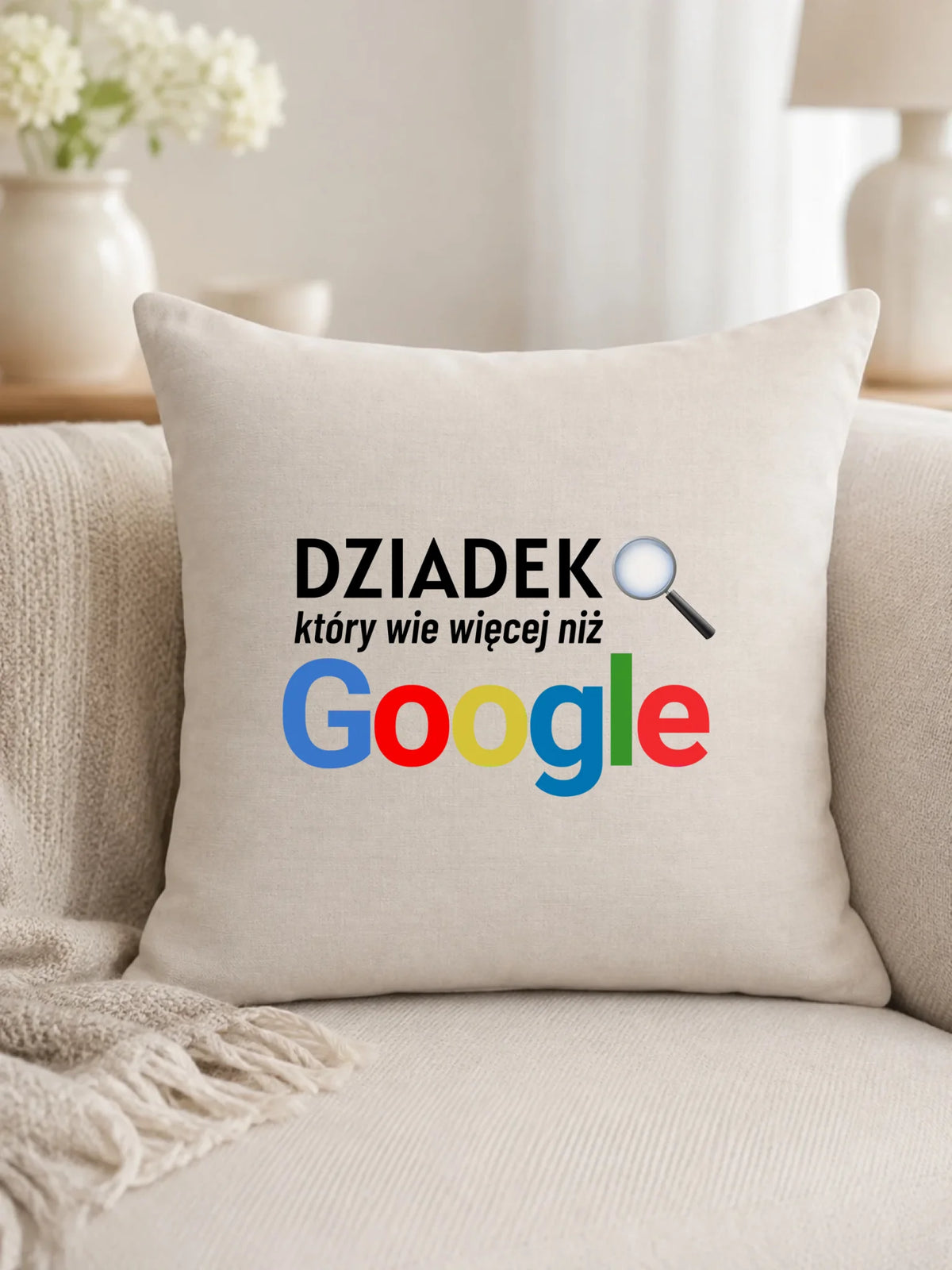 Poduszka dla dziadka - Dziadek który wie więcej niż google D44