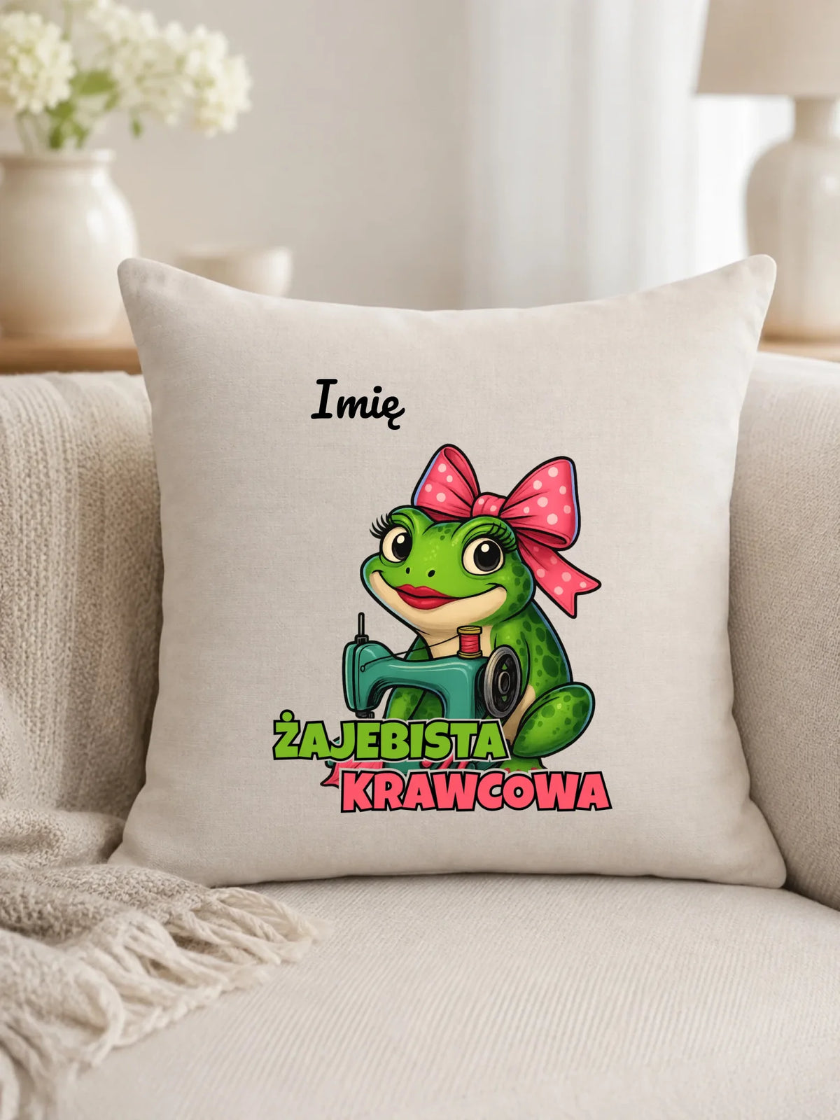 Poduszka szyciowa dla krawcowej - Żajebista Krawcowa - personalizowana HS32