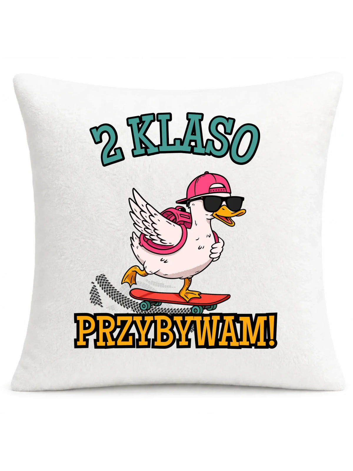 Poduszka na powrót do szkoły Przybywam personalizuj klasę SZ08