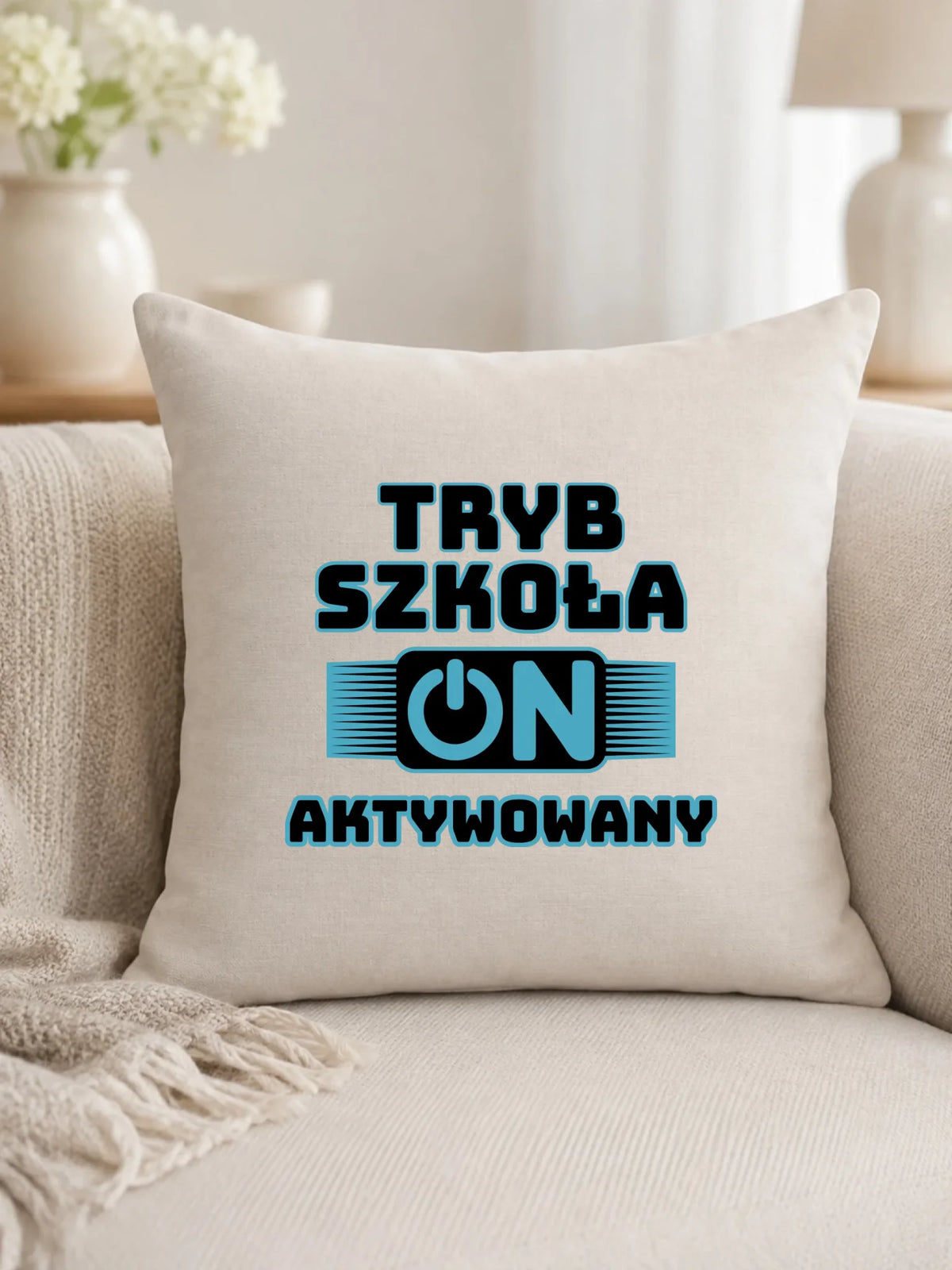 Poduszka szkolna Tryb szkoła aktywowany SZ11