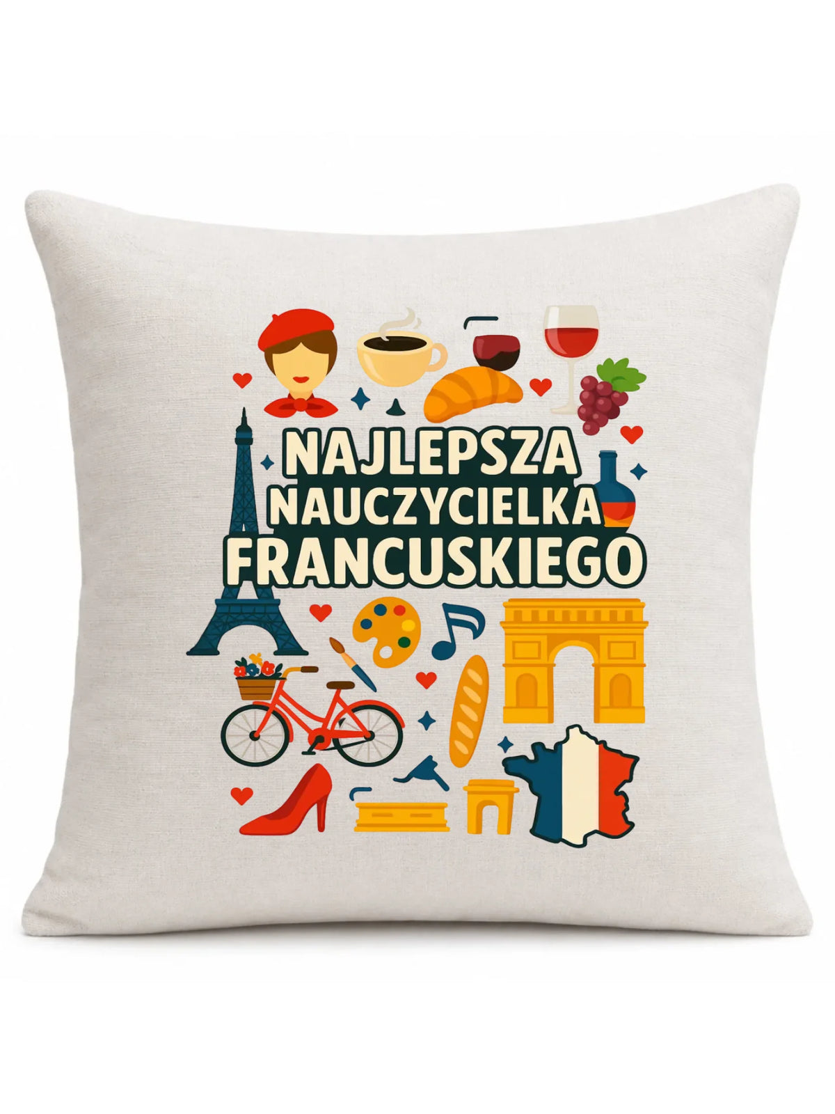 Nauczycielka języka francuskiego | Poduszka na prezent N58