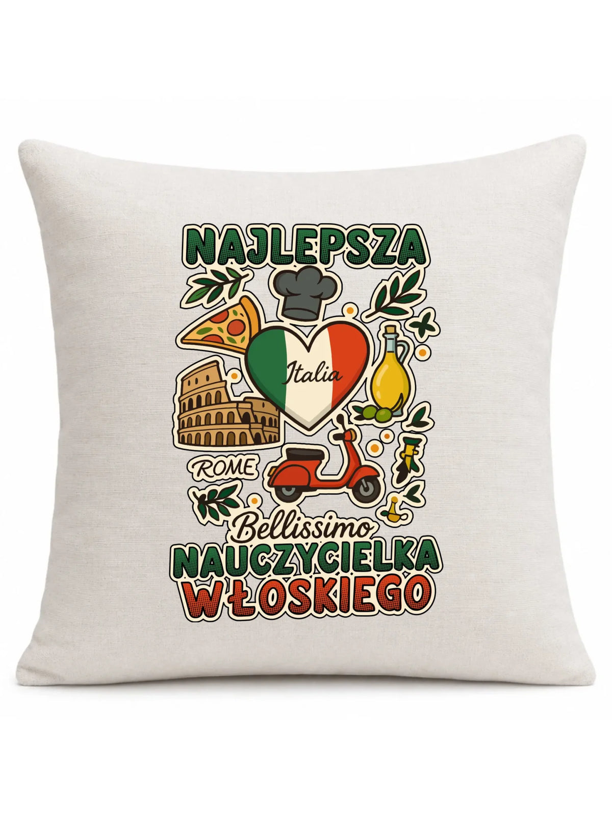 Nauczycielka języka włoskiego | Poduszka na prezent N56