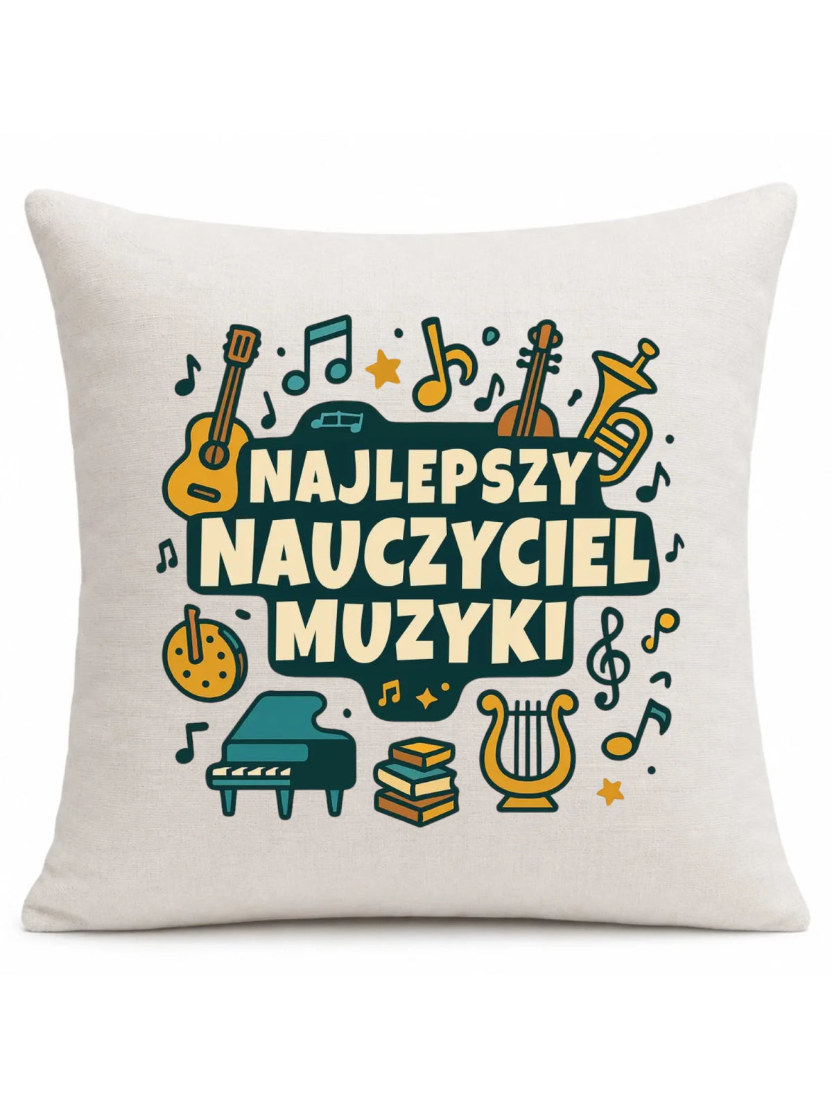 Najlepszy nauczyciel muzyki | Poduszka prezent dla nauczyciela N52