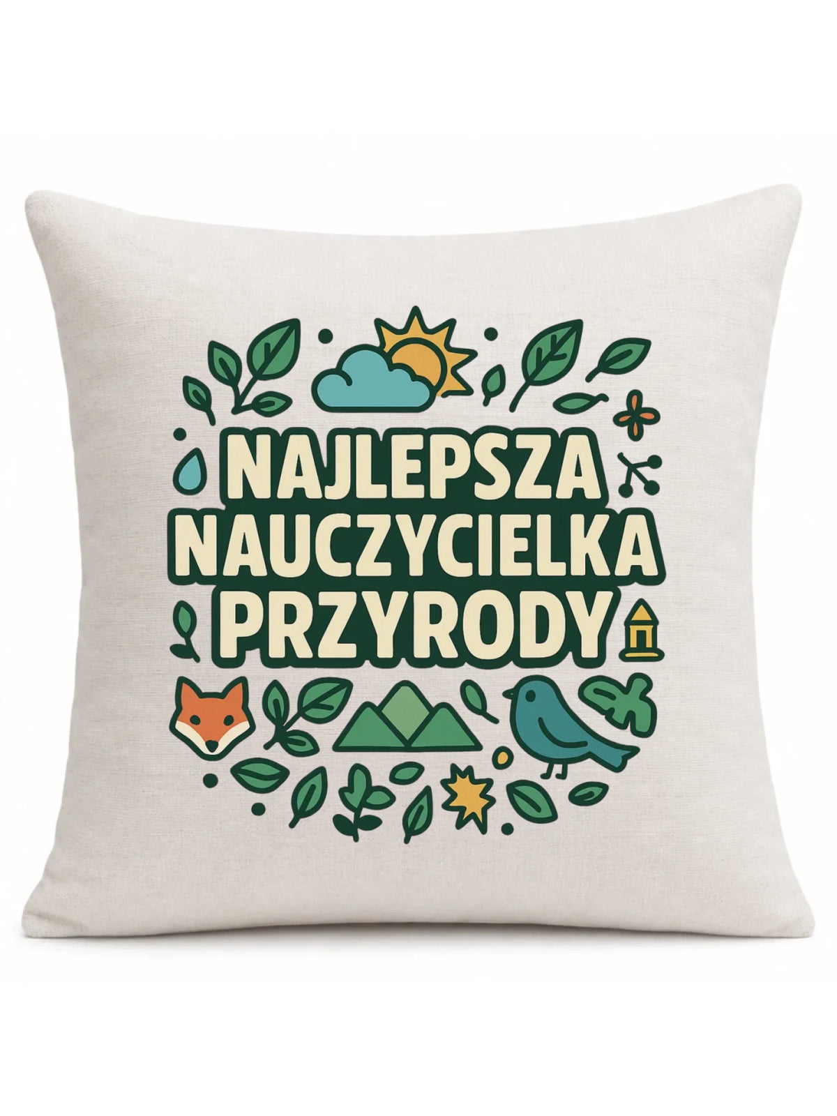 Najlepsza nauczycielka przyrody | Poduszka na prezent N64