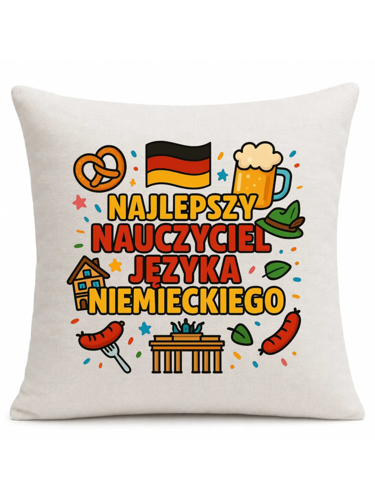 Najlepszy nauczyciel języka niemieckiego | Poduszka na prezent N54