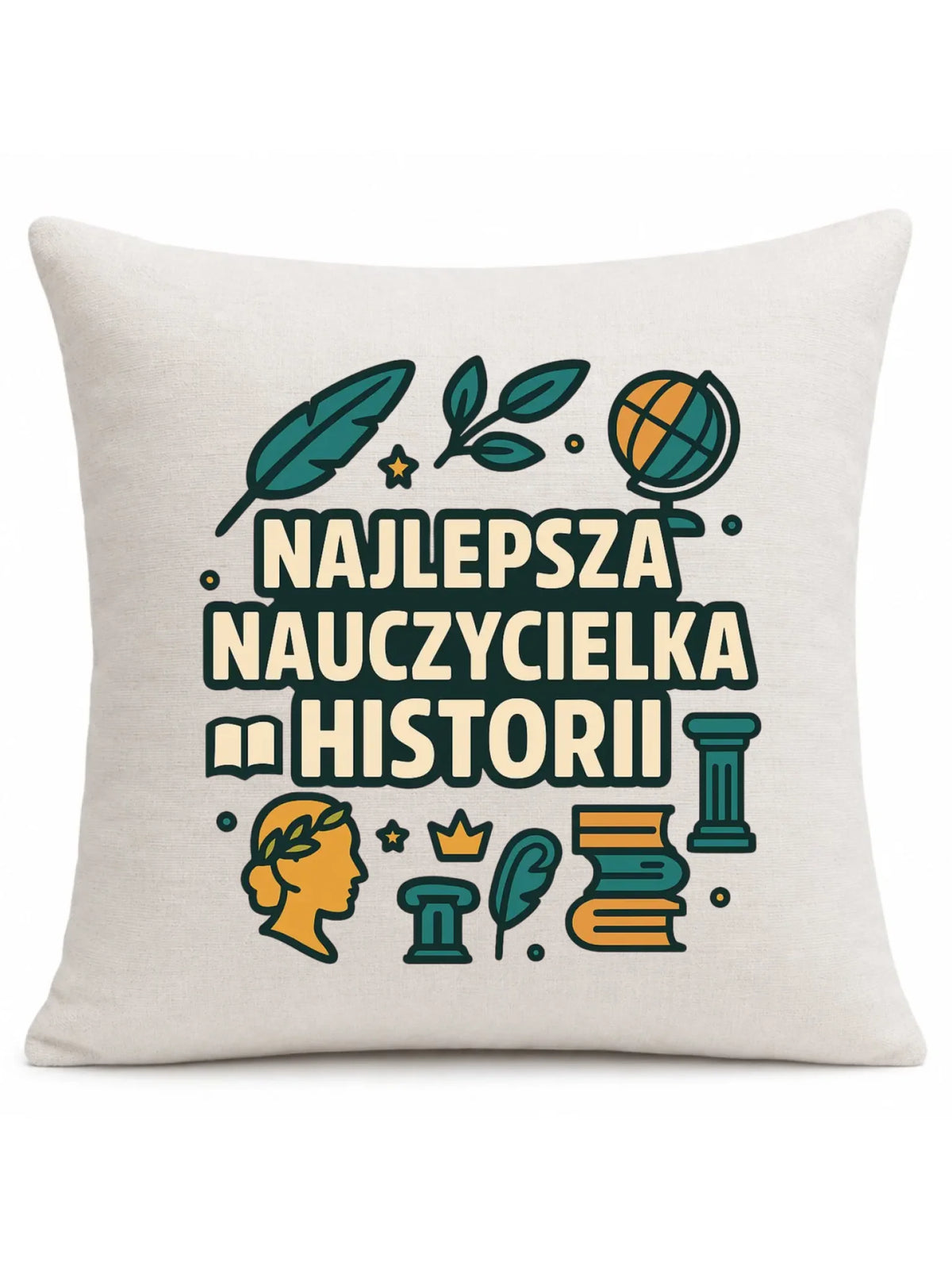 Najlepsza nauczycielka historii | Poduszka prezent dla nauczycielki N57