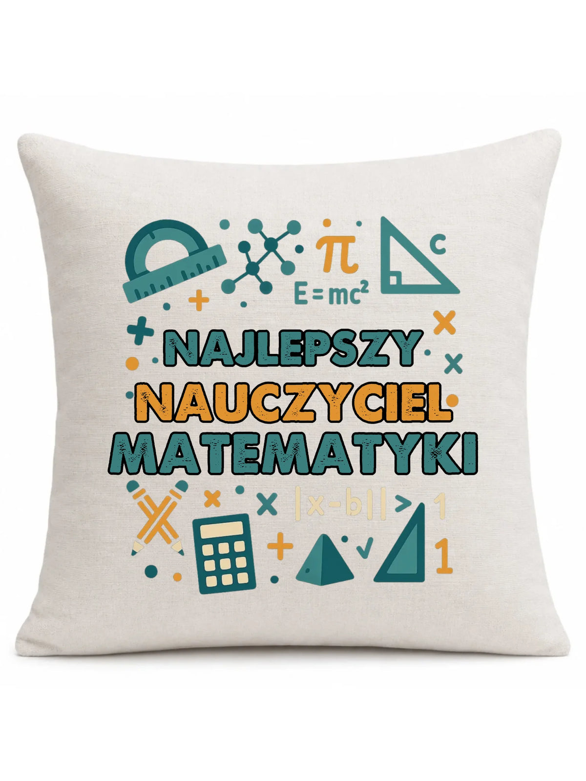 Najlepszy nauczyciel matematyki | Poduszka prezent dla nauczyciela N74