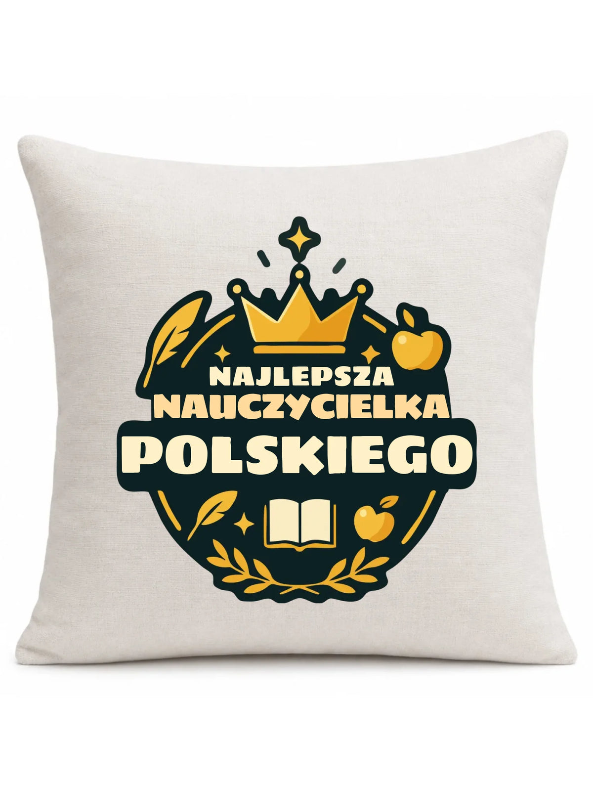 Najlepsza nauczycielka języka polskiego | Poduszka prezent dla polonistki N41