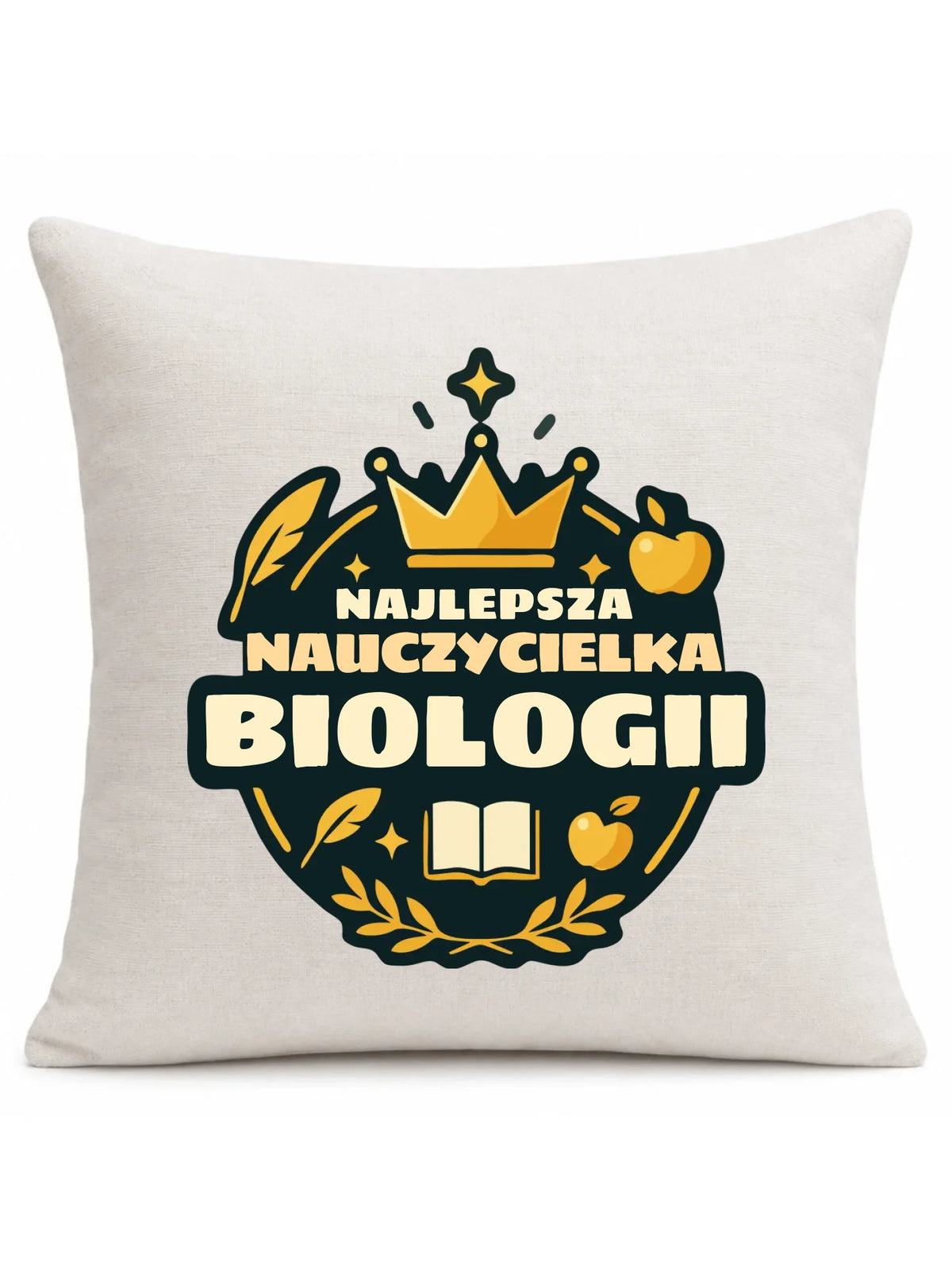 Najlepsza nauczycielka biologii | Poduszka prezent dla nauczycielki N39