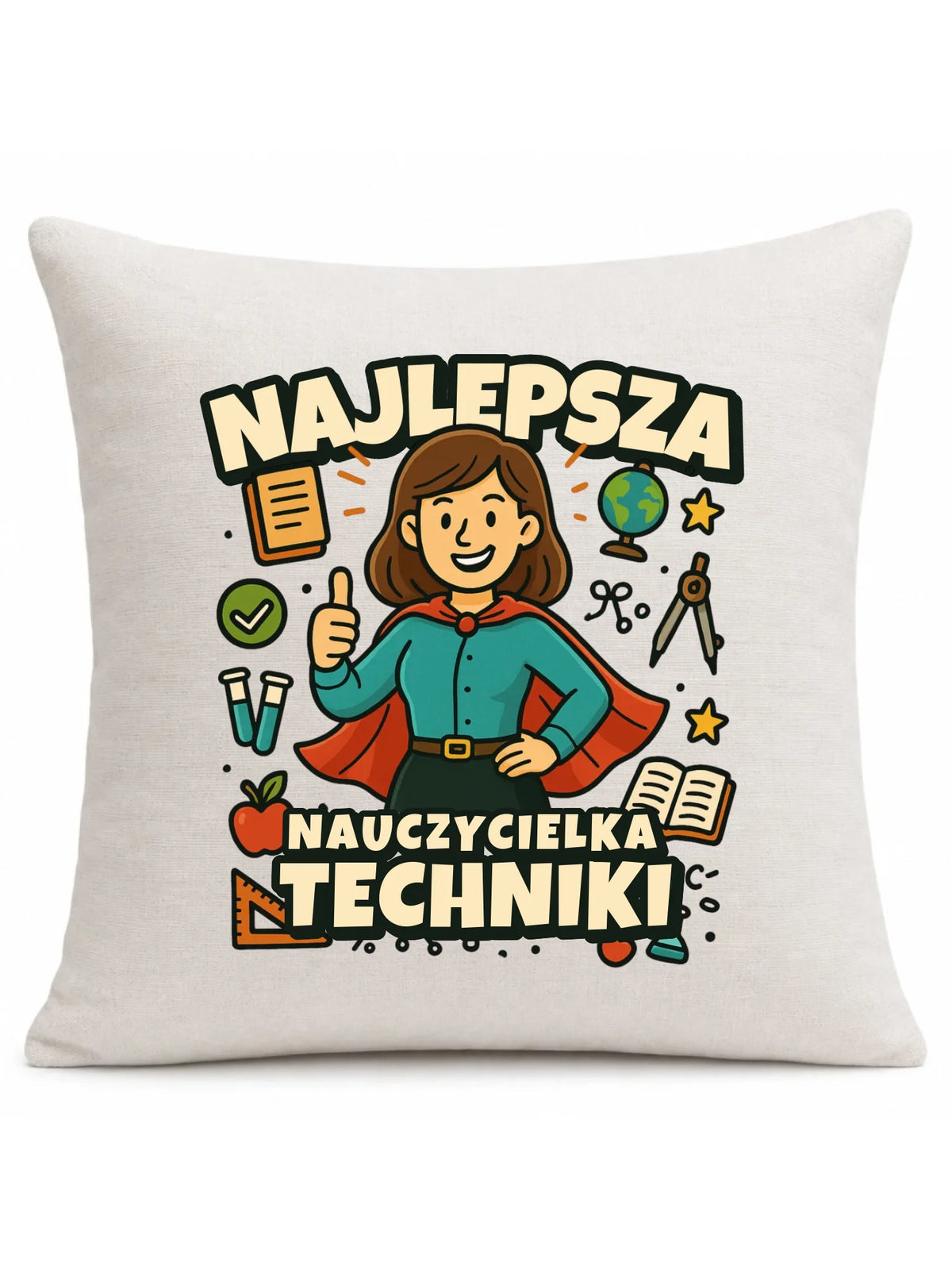 Najlepsza nauczycielka techniki | Poduszka na prezent N76