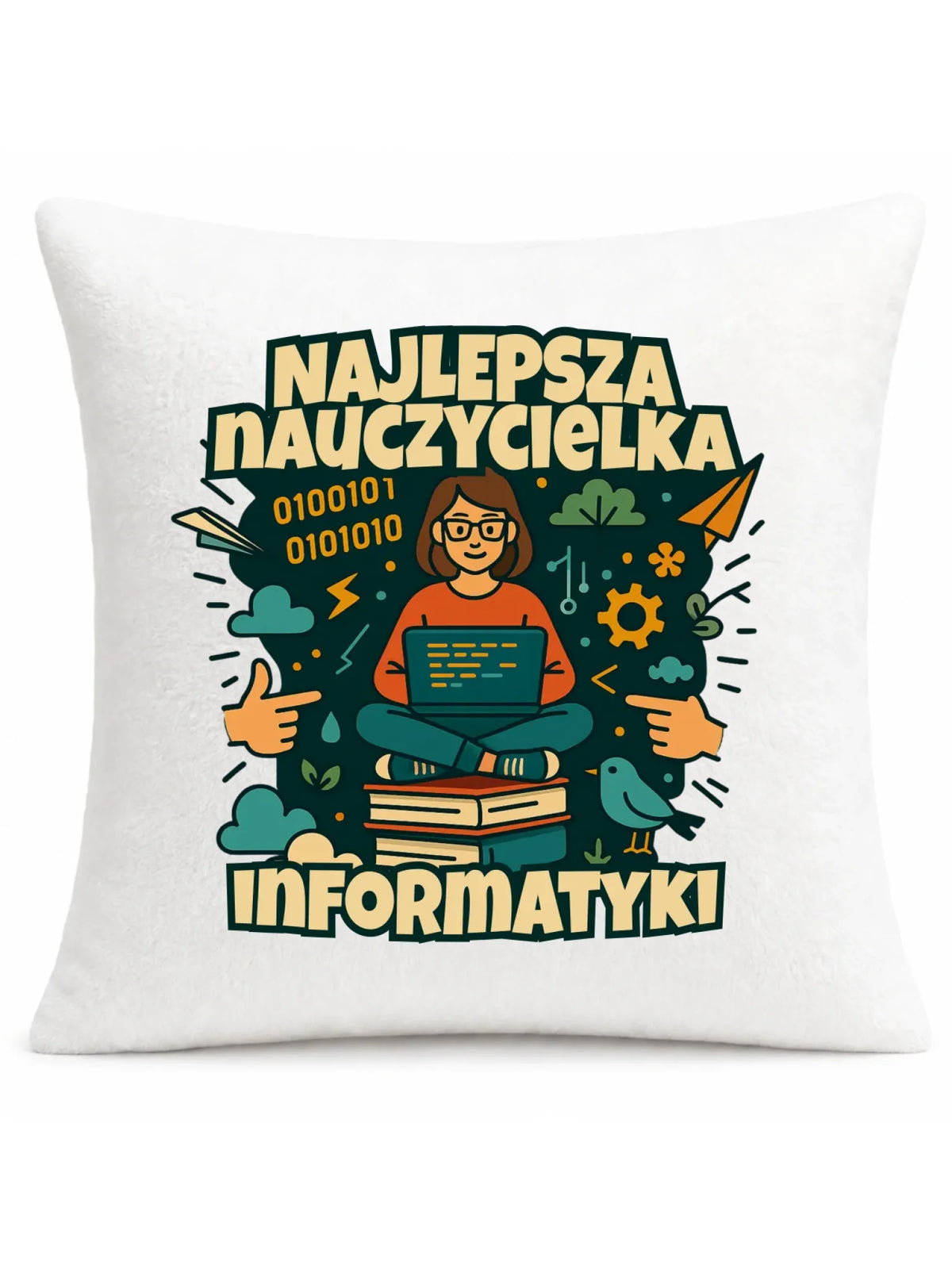 Najlepsza nauczycielka informatyki | Poduszka na prezent N51
